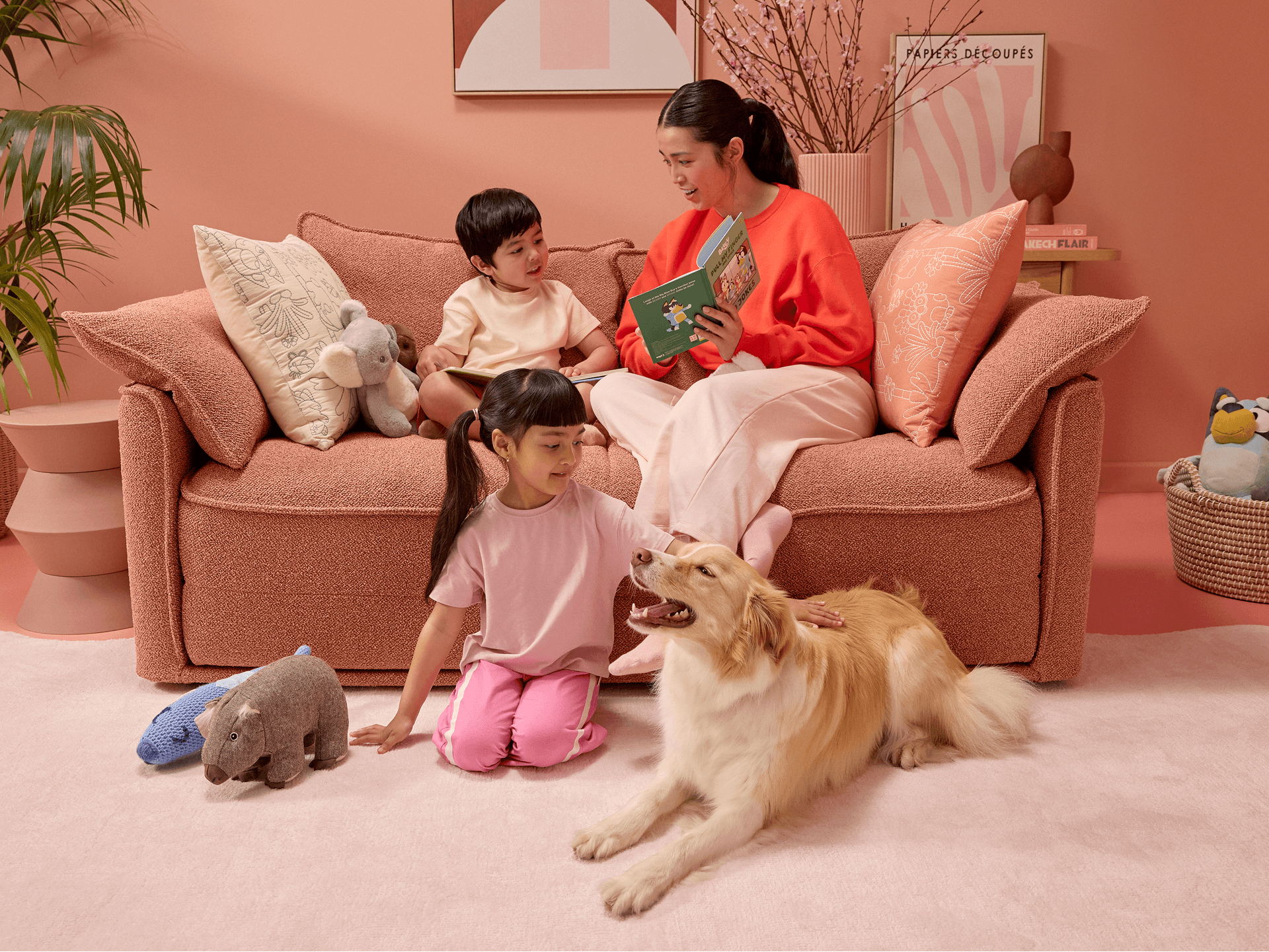 Koala x Bluey Playtime Sofa Bed - 3-Seater (Queen) / Kookaburra