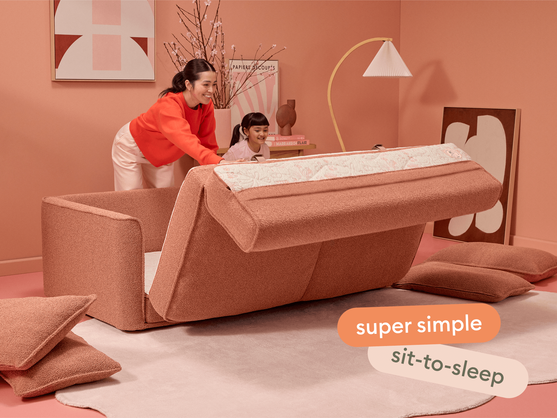 Koala x Bluey Playtime Sofa Bed - 3-Seater (Queen) / Kookaburra