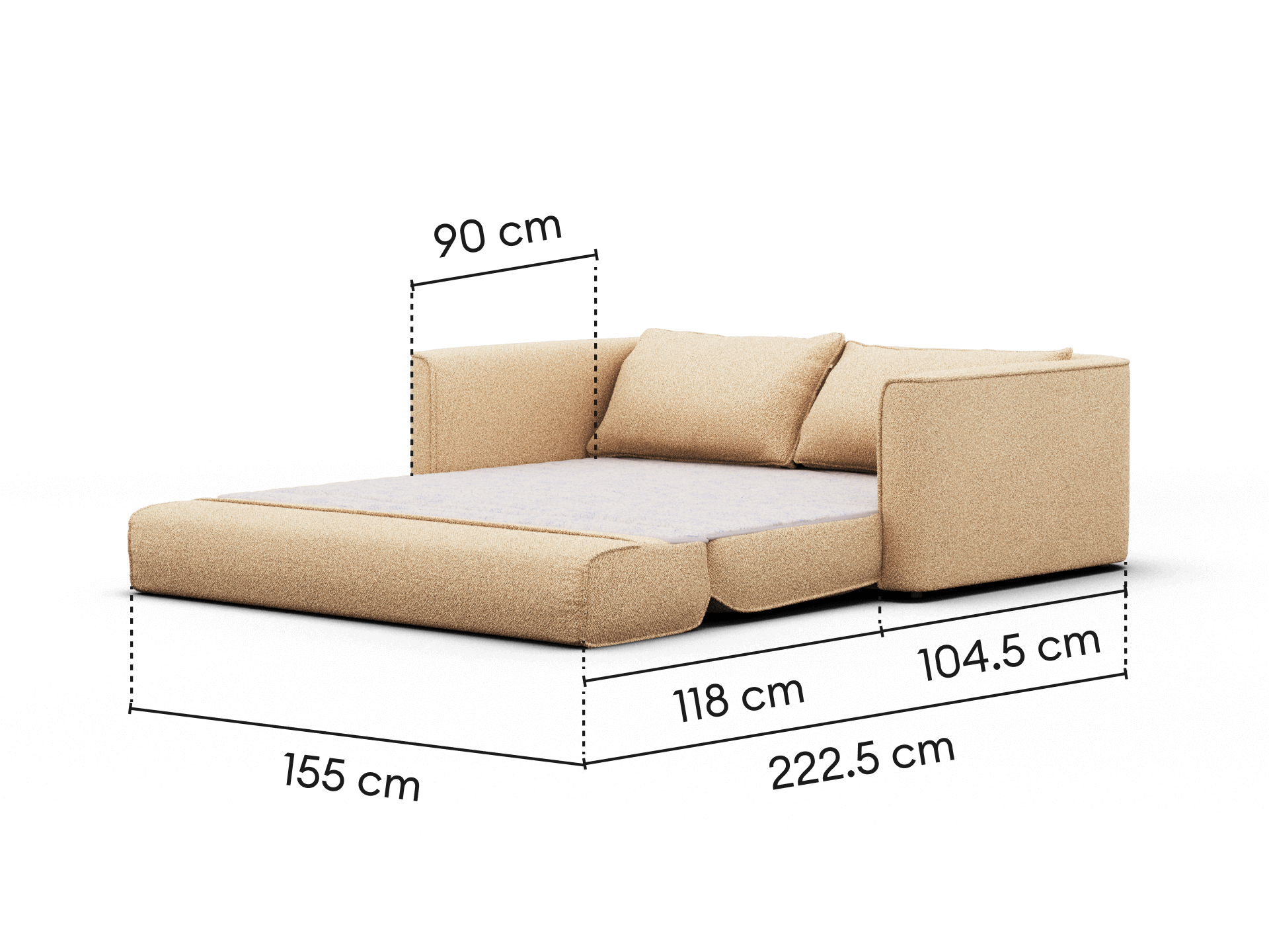 Koala x Bluey Playtime Sofa Bed - 3-Seater (Queen) / Potoroo