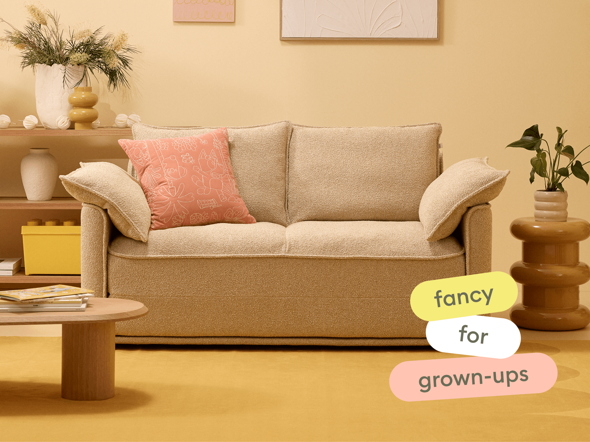 Koala x Bluey Playtime Sofa Bed - 3-Seater (Queen) / Potoroo
