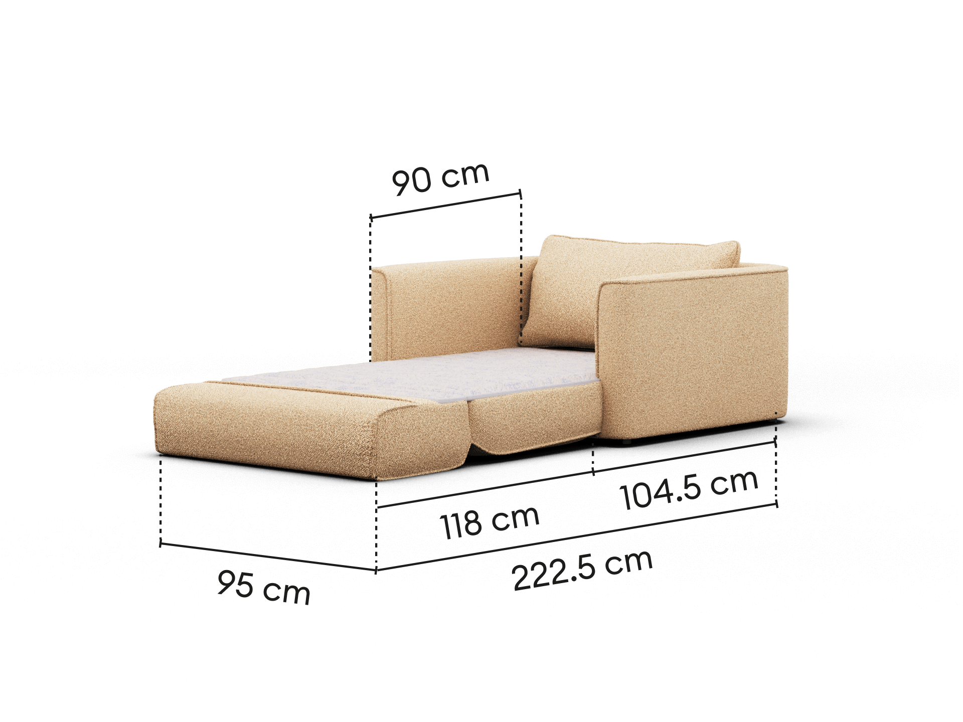 Koala x Bluey Playtime Sofa Bed - 1.5-Seater (Single) / Potoroo