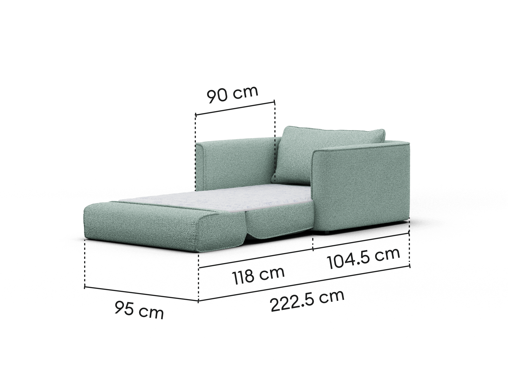 Koala x Bluey Playtime Sofa Bed - 1.5-Seater (Single) / The Creek