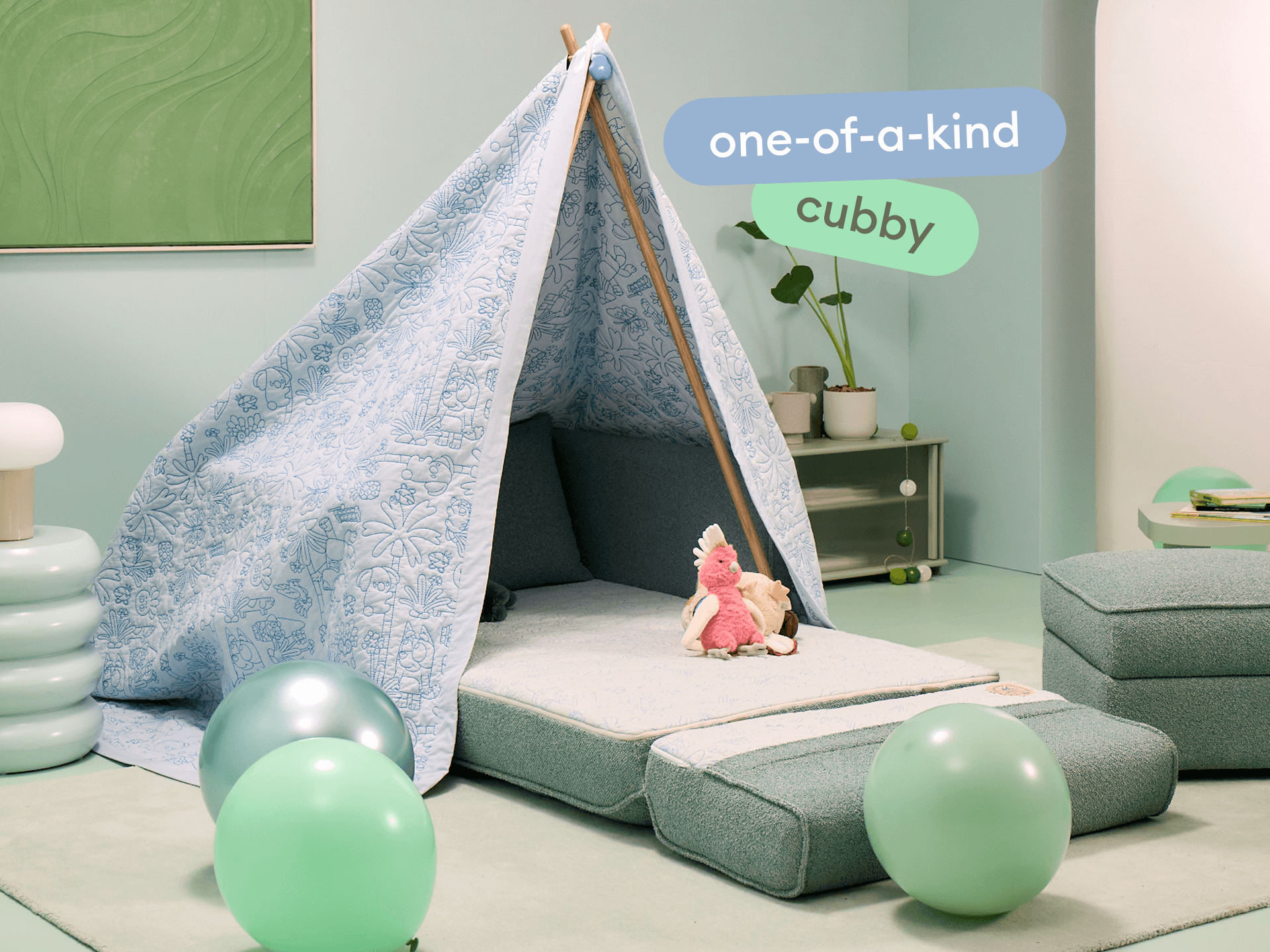 Koala x Bluey Playtime Sofa Bed - 1.5-Seater (Single) / The Creek