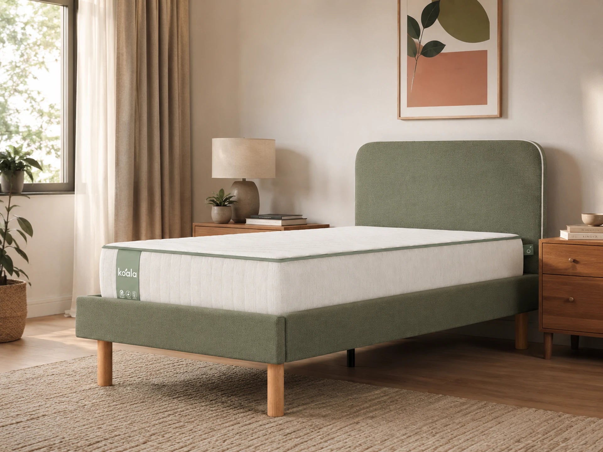 Koala SE Mattress & Brunswick Bed Base Bundle - Single