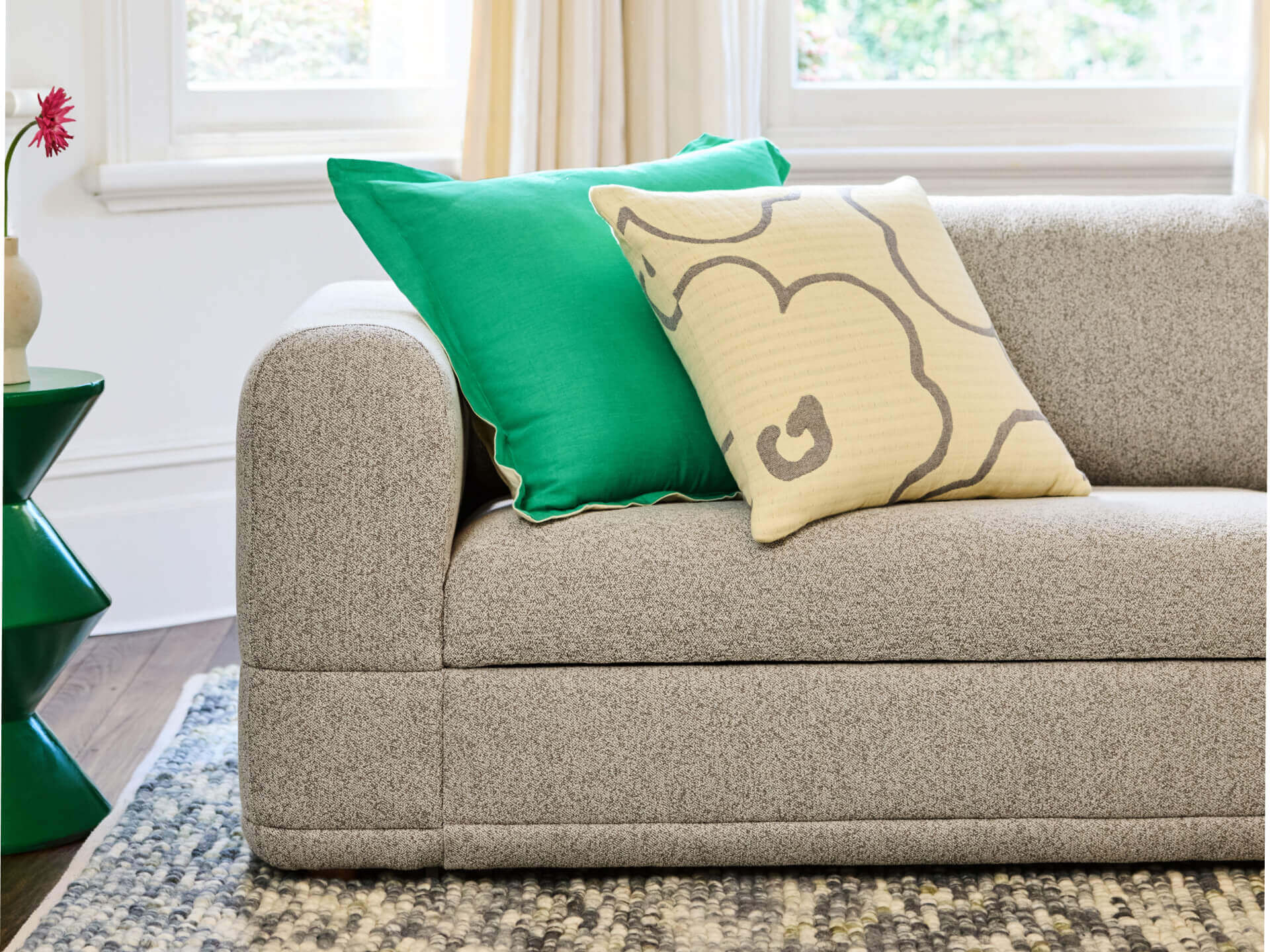 Kick Back Cushion - 60 x 60cm / Lemonade Meadow