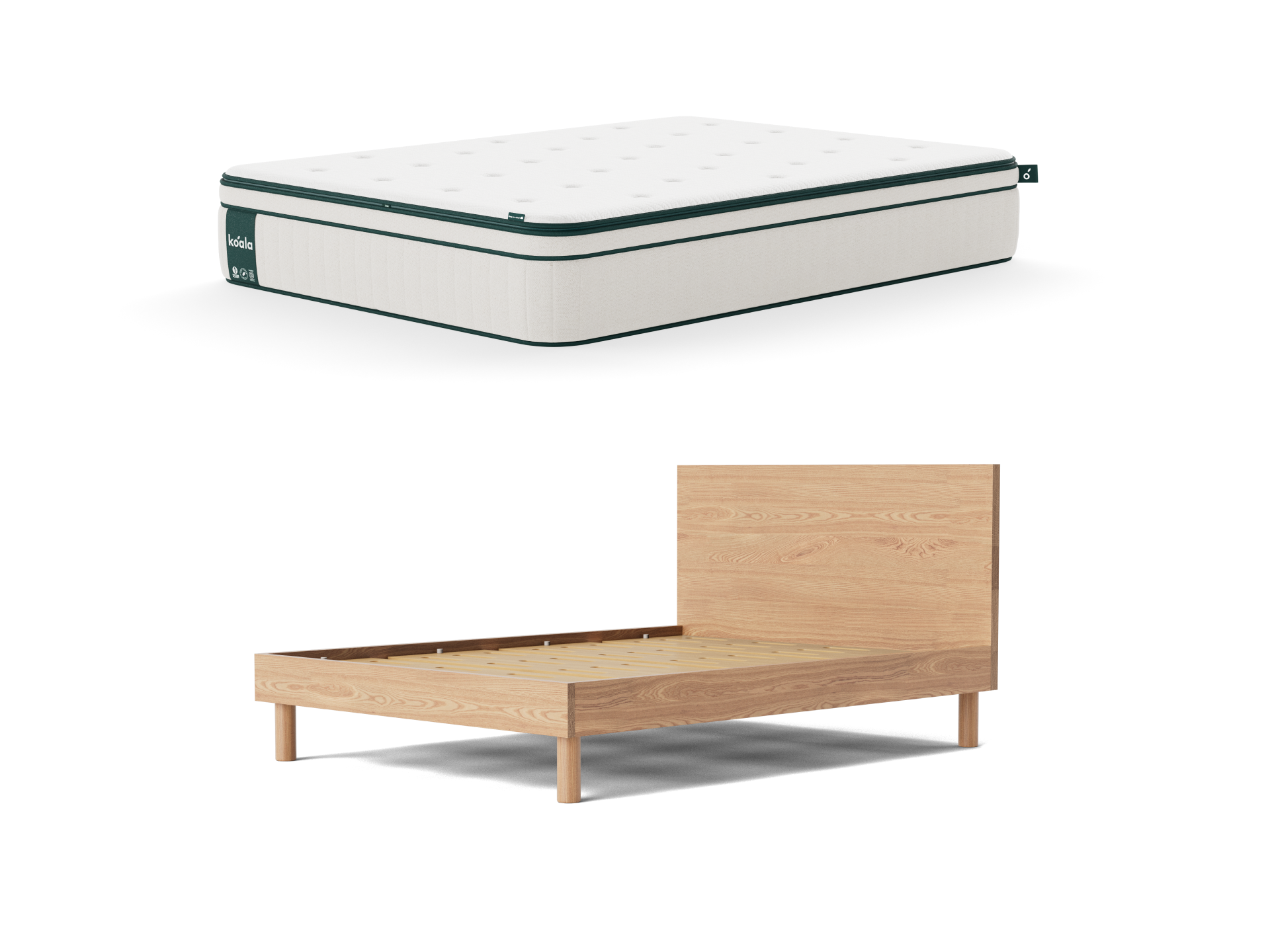 Koala Luxe Mattress & Balmain Bed Base Bundle - Double