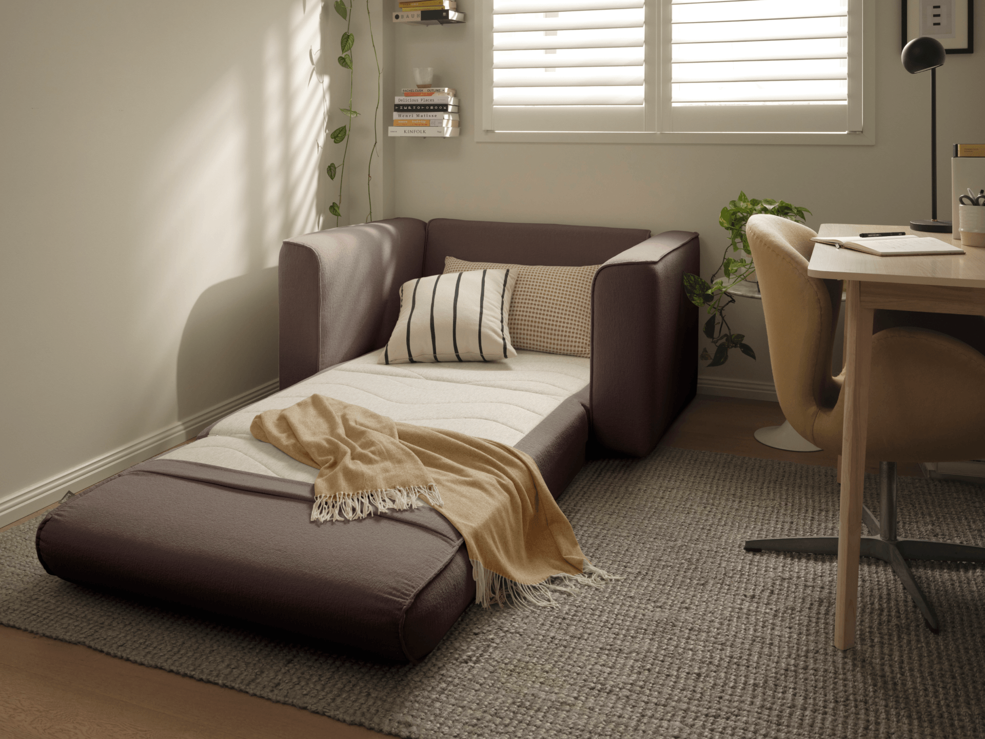 OG Sofa Bed - 1.5-Seater (Single) / Cocoa Clay