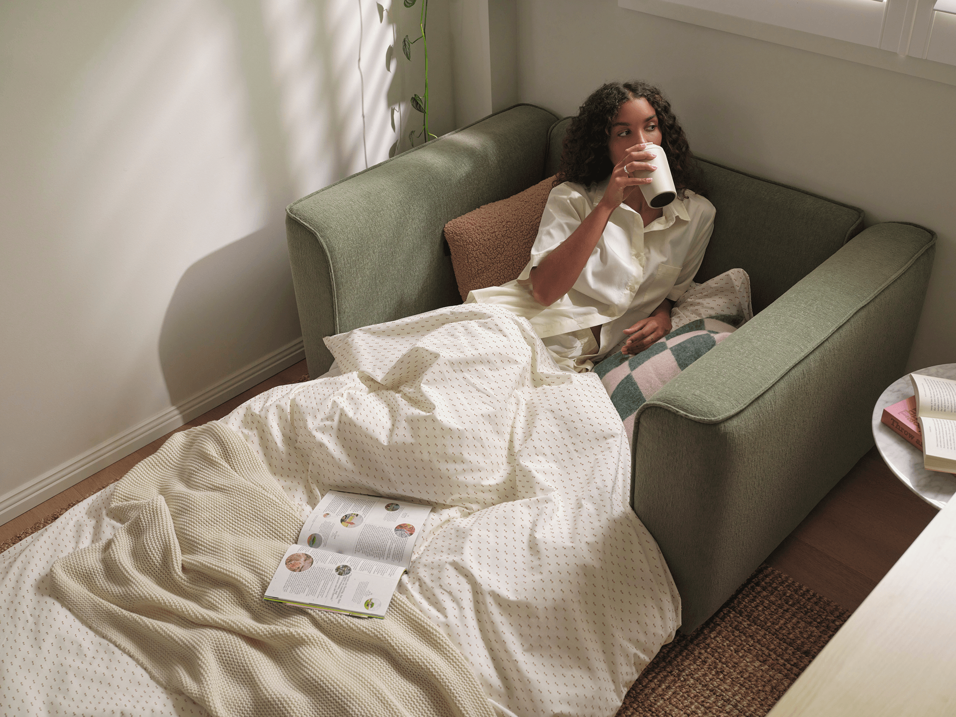 OG Sofa Bed - 1.5-Seater (Single) / Spring Sage
