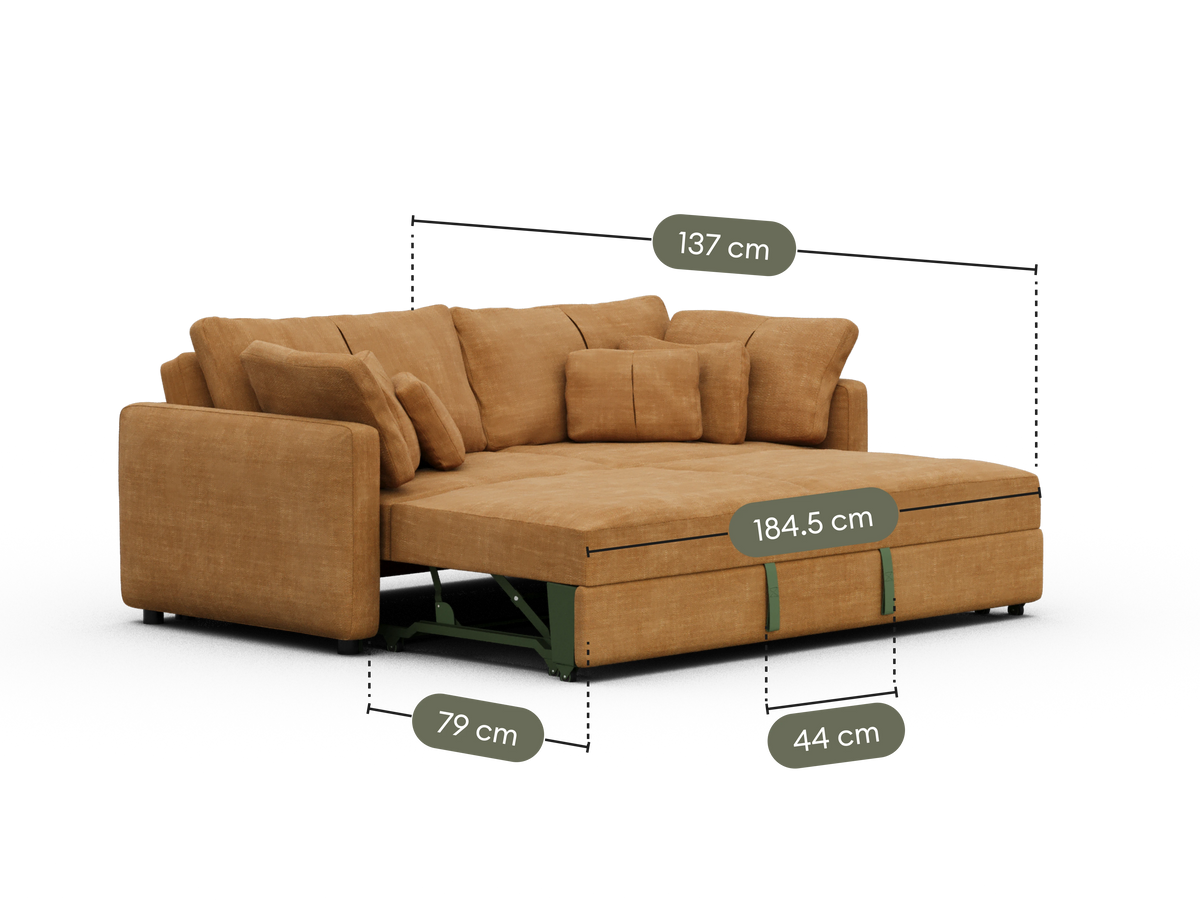 Paddo Sofa Bed - Bronzed Aussie / 3.5-Seater (King)