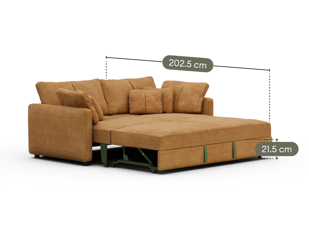 Paddo Sofa Bed - Bronzed Aussie / 3.5-Seater (King)