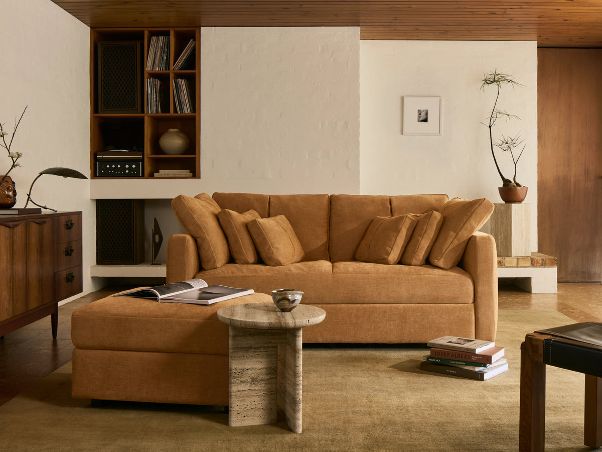 Paddo Sofa Bed Ottoman - Bronzed Aussie