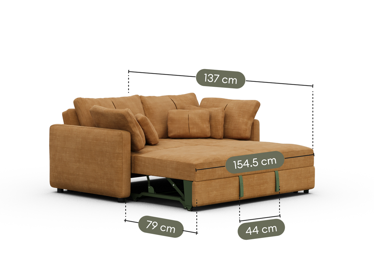 Paddo Sofa Bed - Bronzed Aussie / 3-Seater (Queen)