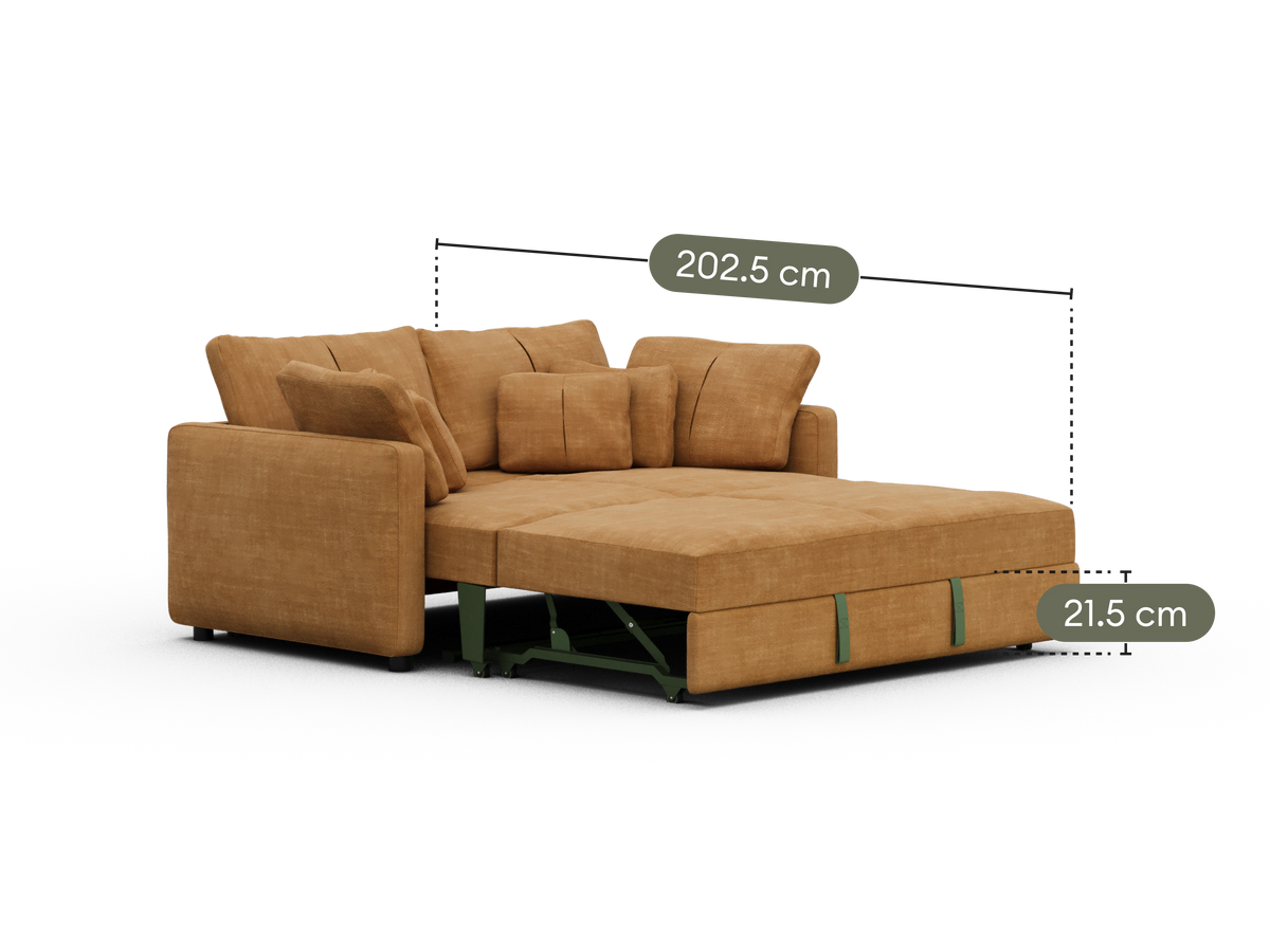 Paddo Sofa Bed - Bronzed Aussie / 3-Seater (Queen)
