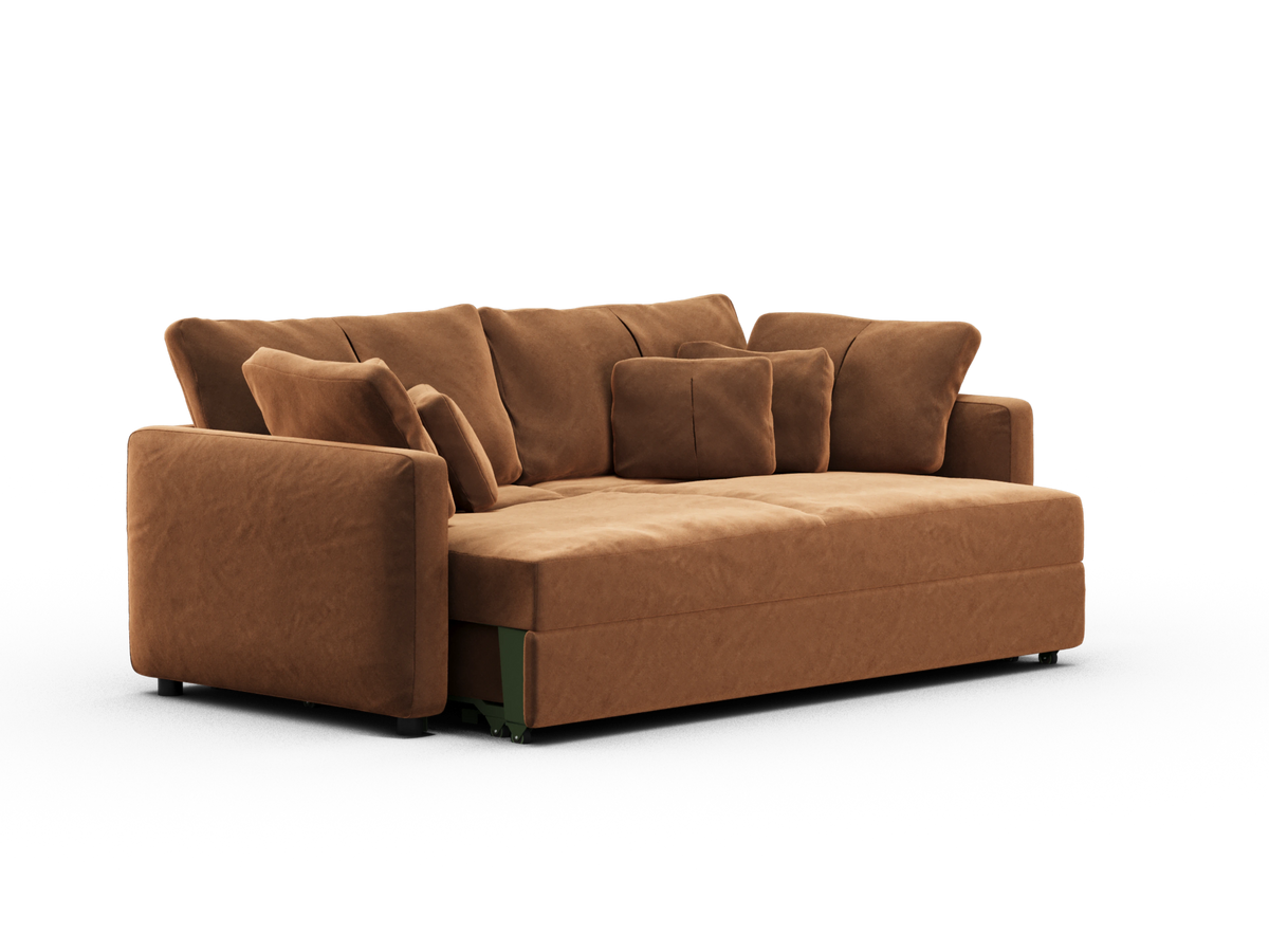 Paddo Sofa Bed - Burnt Butter (Velvet) / 3.5-Seater (King)