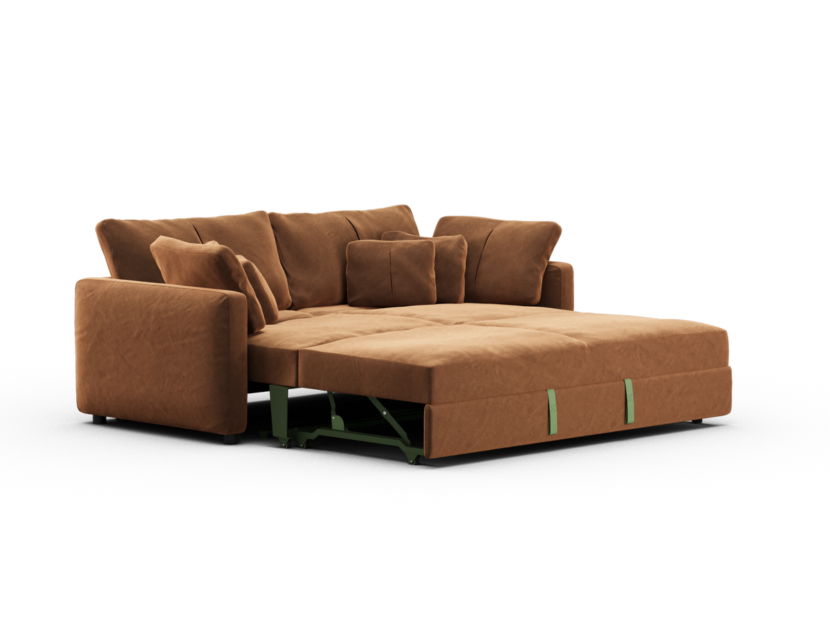 Paddo Sofa Bed - Burnt Butter (Velvet) / 3.5-Seater (King)