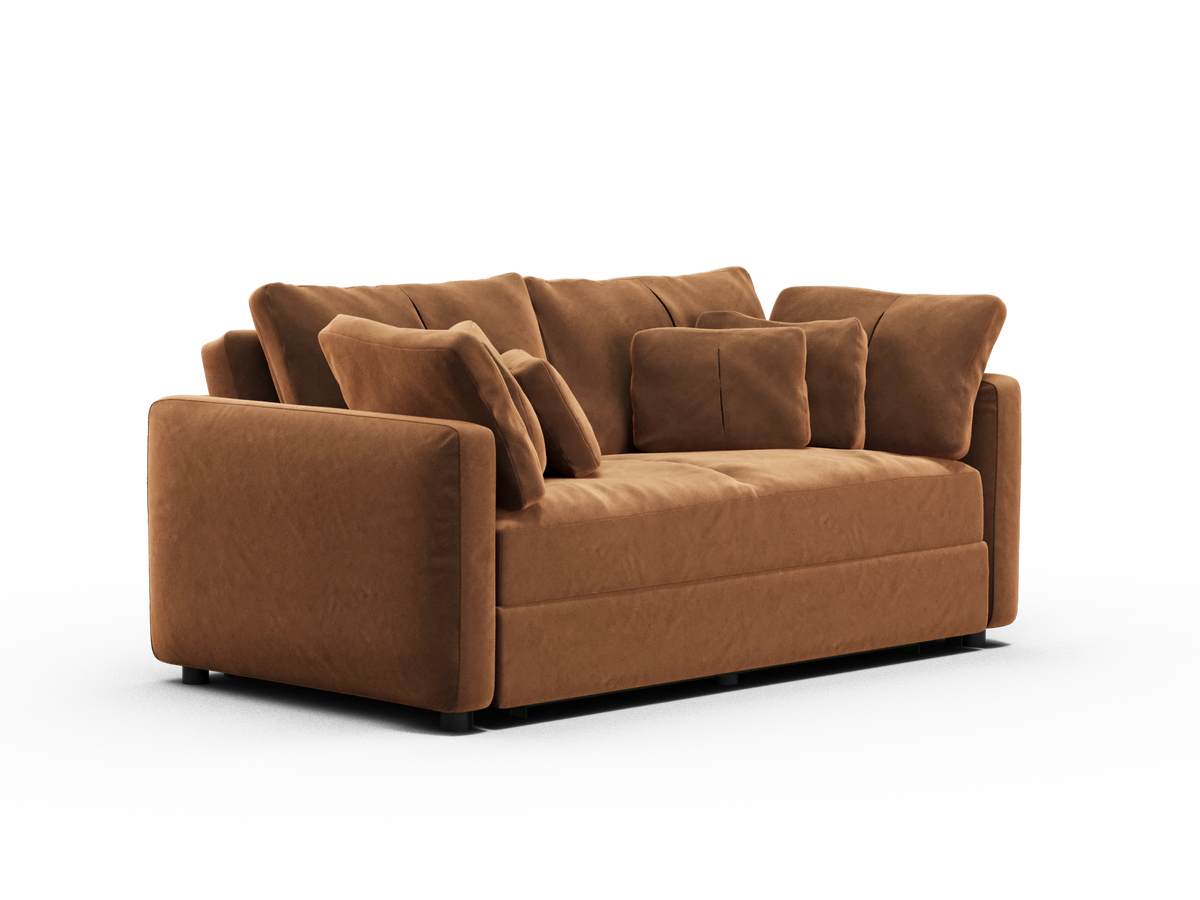 Paddo Sofa Bed - Burnt Butter (Velvet) / 3-Seater (Queen)