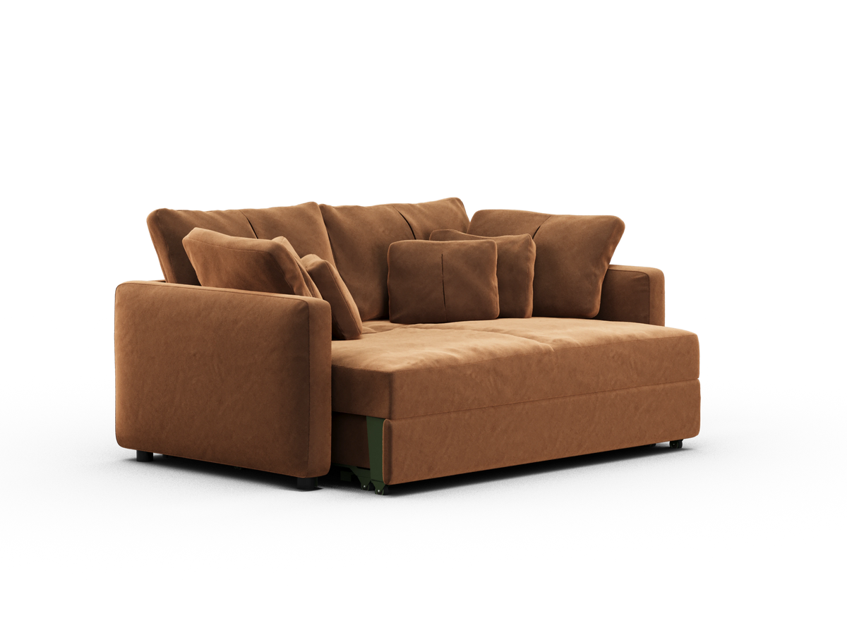 Paddo Sofa Bed - Burnt Butter (Velvet) / 3-Seater (Queen)