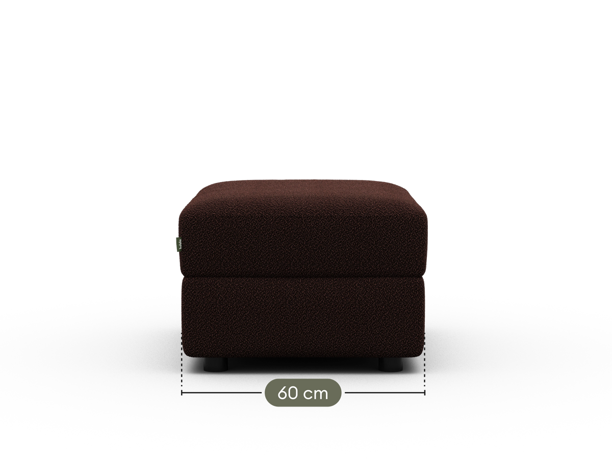 Paddo Sofa Bed Ottoman - Burnt Mulberry (Luxe edition)