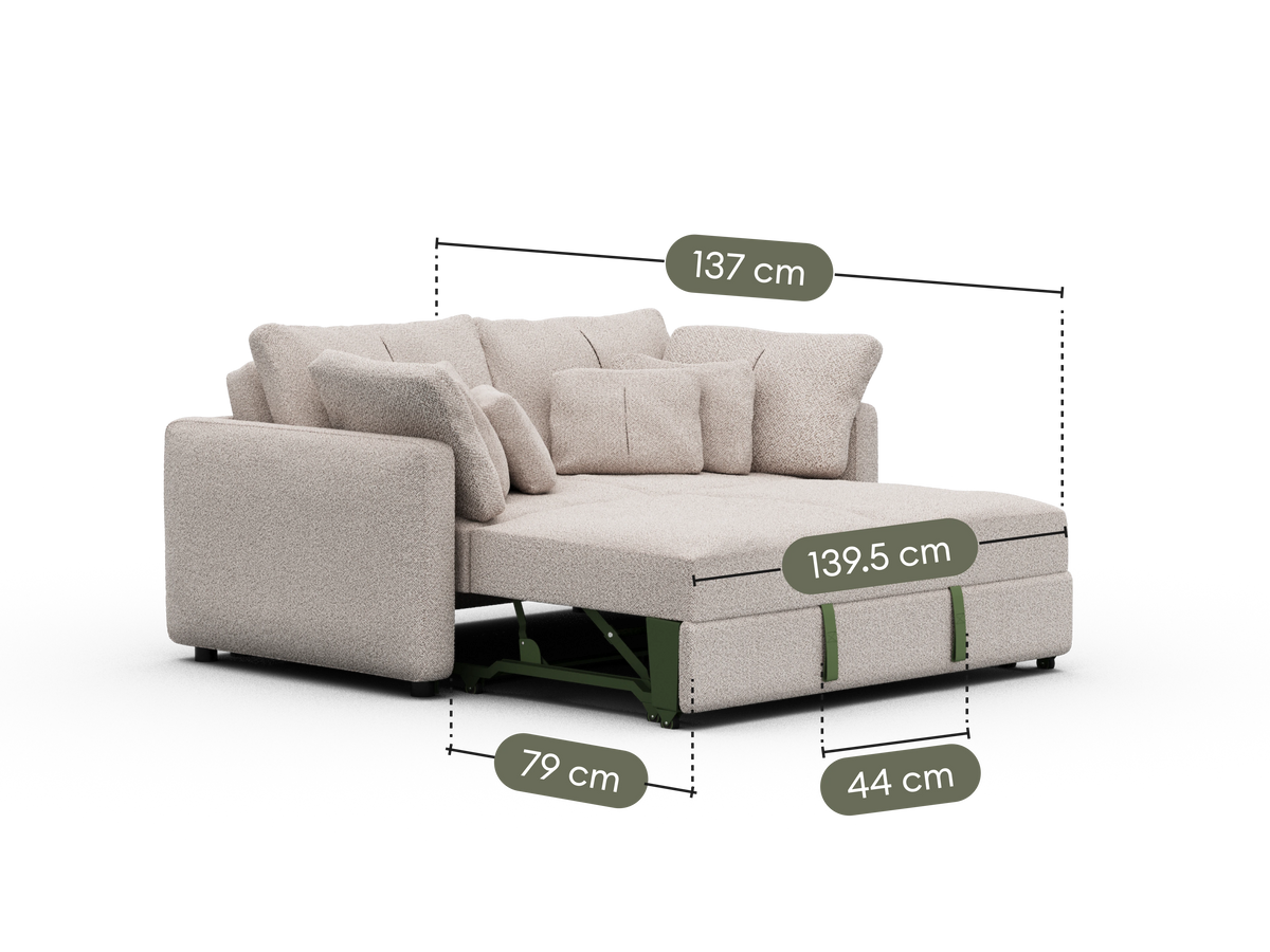 Paddo Sofa Bed - Cliff Dive (Luxe edition) / 2.5-Seater (Double)