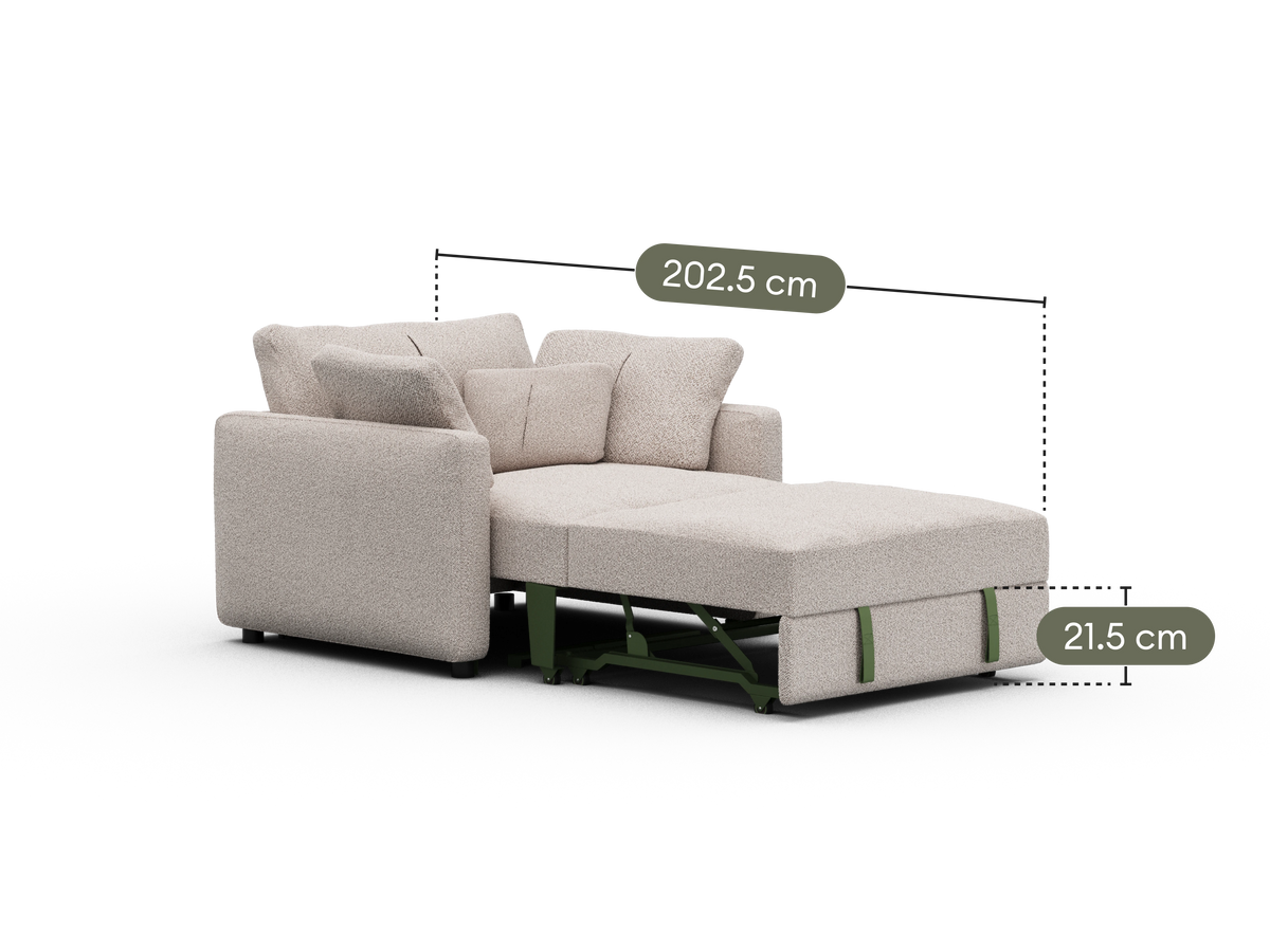 Paddo Sofa Bed - Cliff Dive (Luxe edition) / 1.5-Seater (Single)