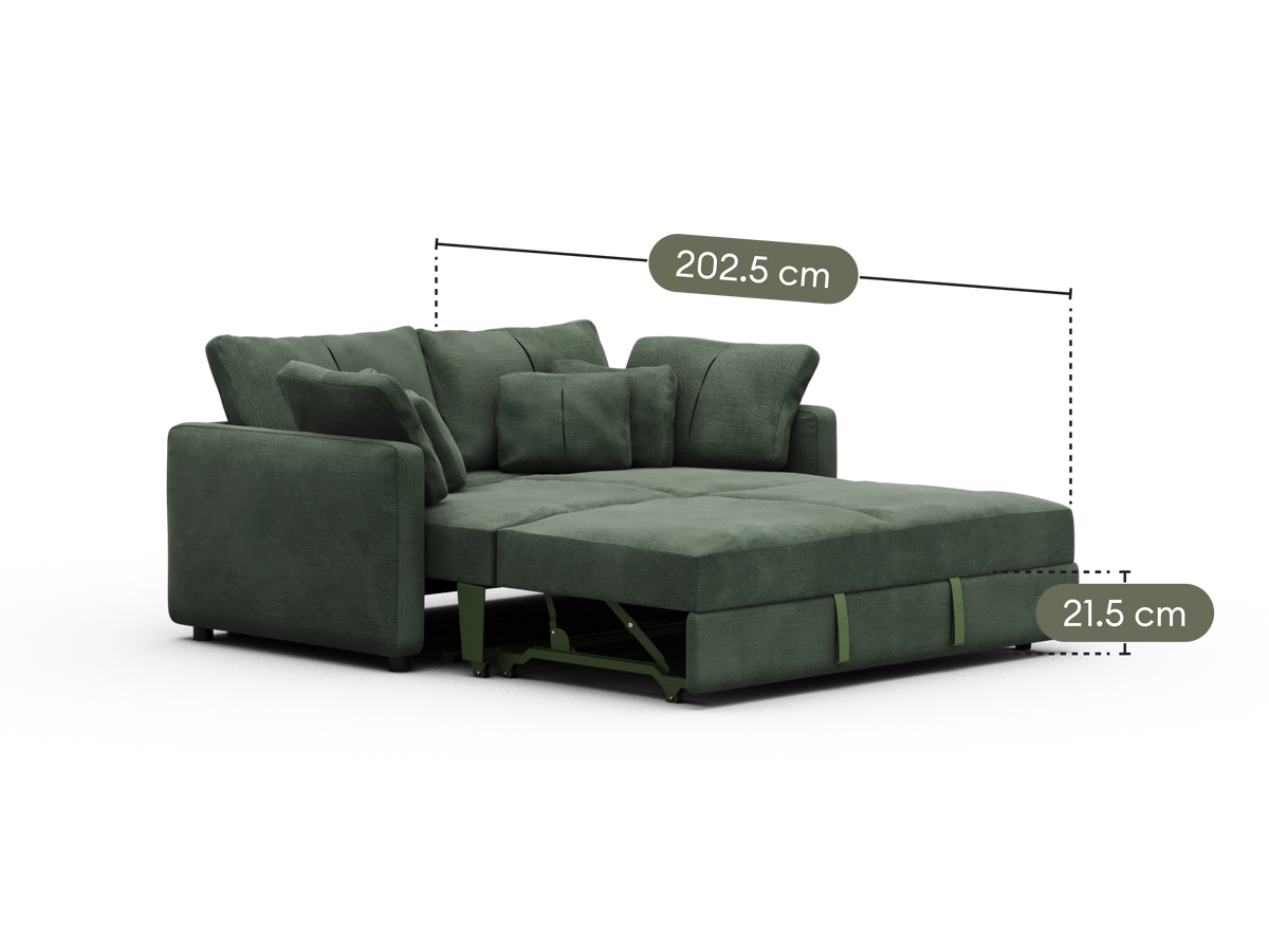 Paddo Sofa Bed - Fern Gully / 3-Seater (Queen)