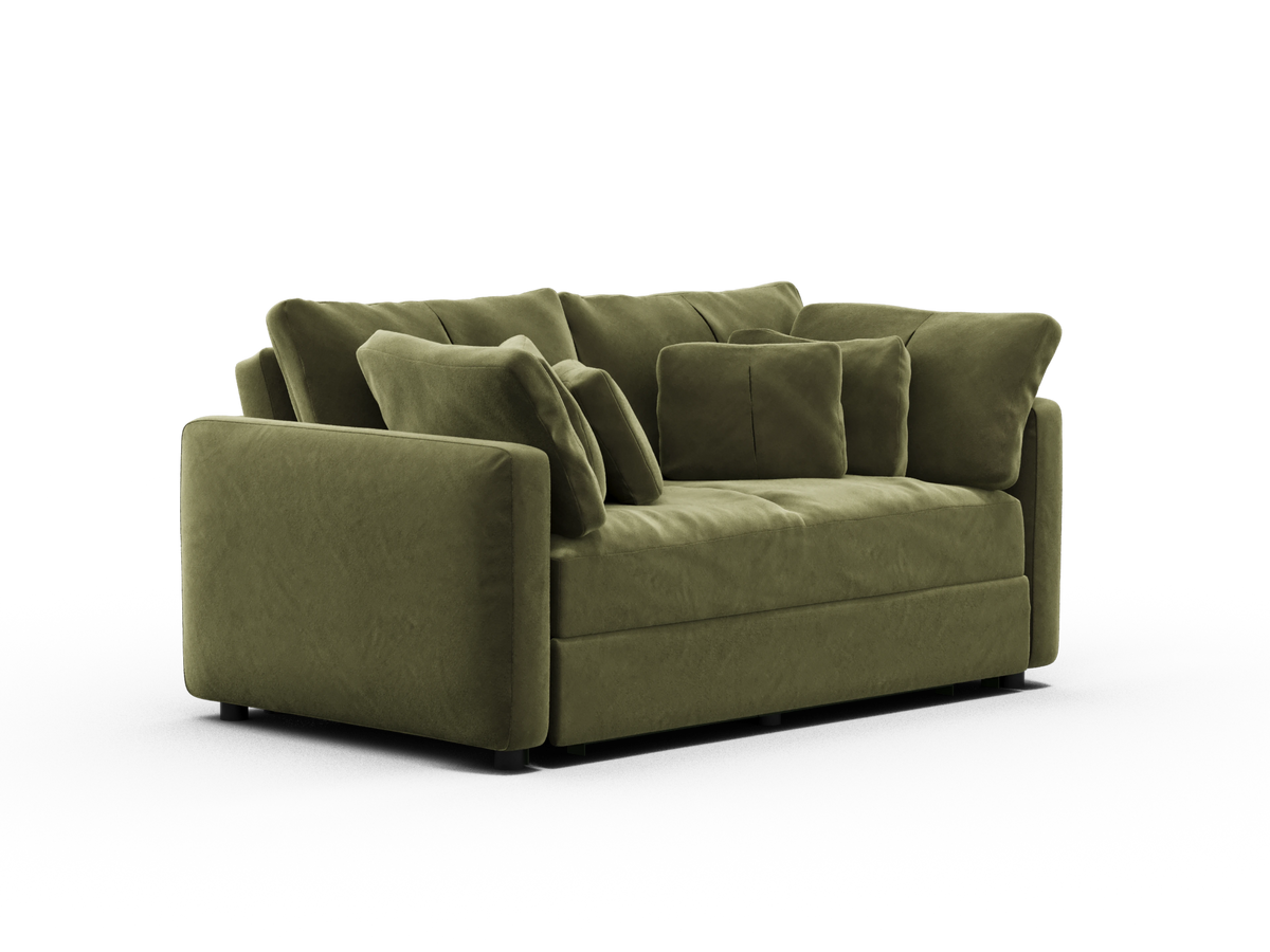 Paddo Sofa Bed - Velvet Moss (Velvet) / 2.5-Seater (Double)