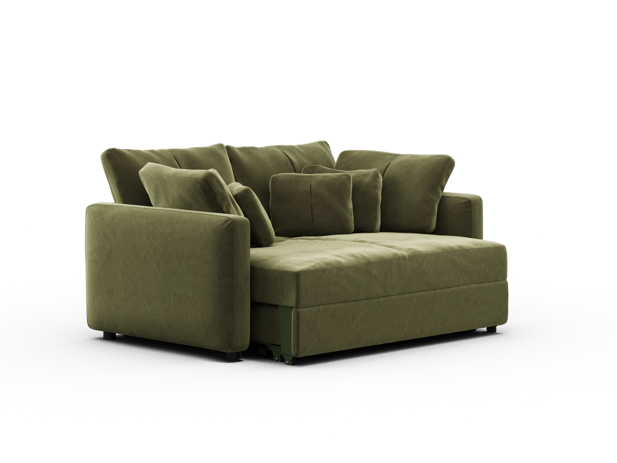 Paddo Sofa Bed - Velvet Moss (Velvet) / 2.5-Seater (Double)