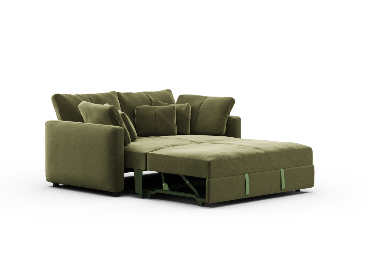 Paddo Sofa Bed - Velvet Moss (Velvet) / 2.5-Seater (Double)