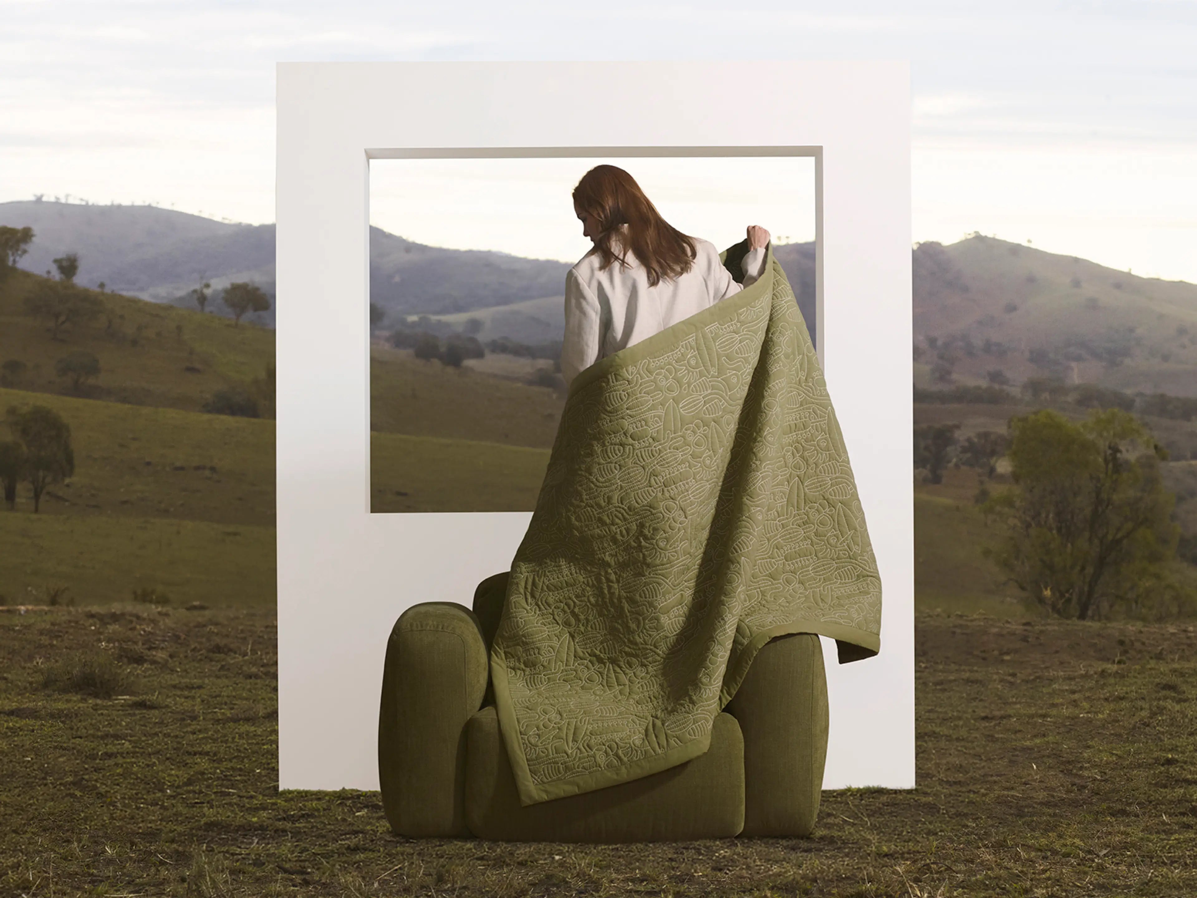 Beach Bum Throw - 130 x 180cm / Australia 01 (Pantone)