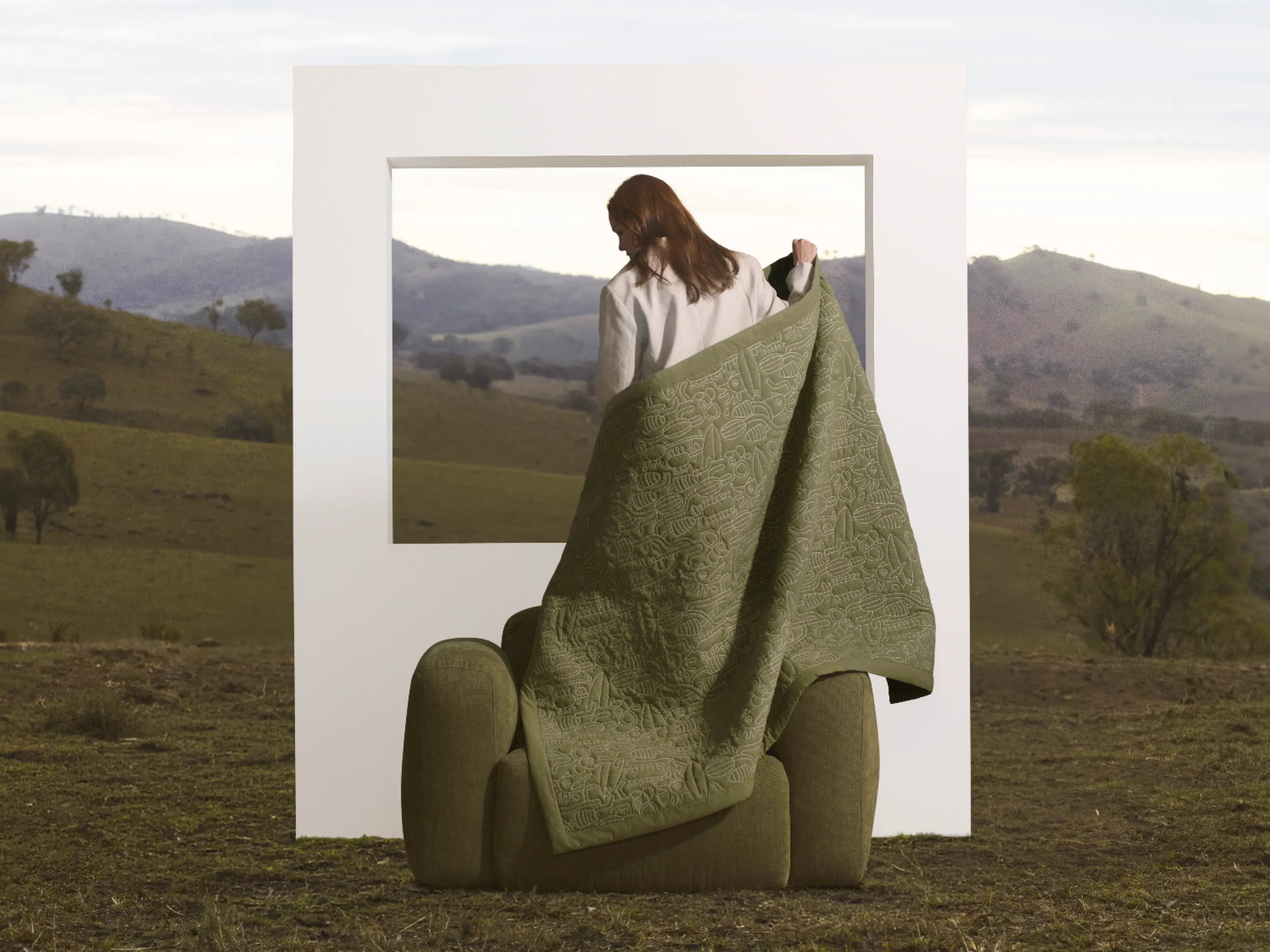 Beach Bum Throw - 130 x 180cm / Australia 01 (Pantone)