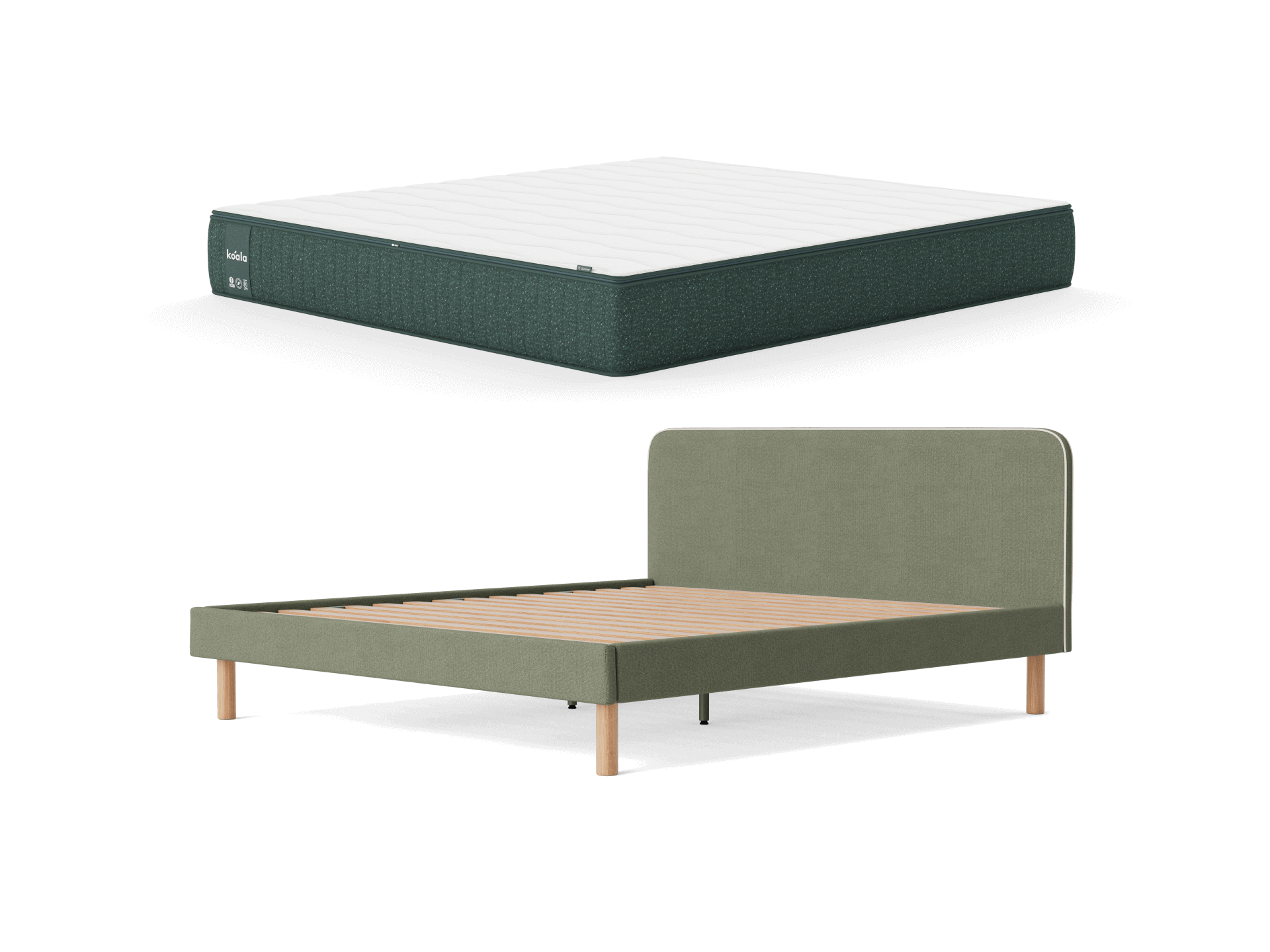 Koala Polar+ Mattress & Brunswick Bed Base Bundle - King