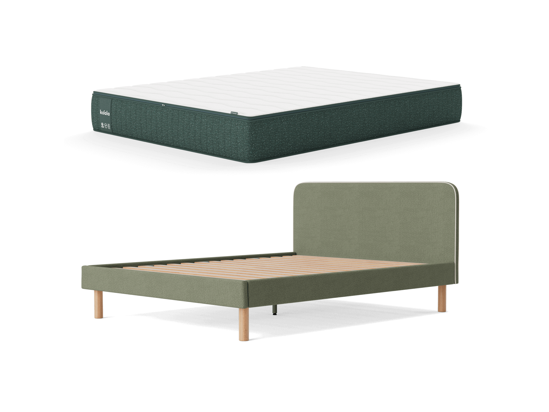 Koala Polar+ Mattress & Brunswick Bed Base Bundle - Queen