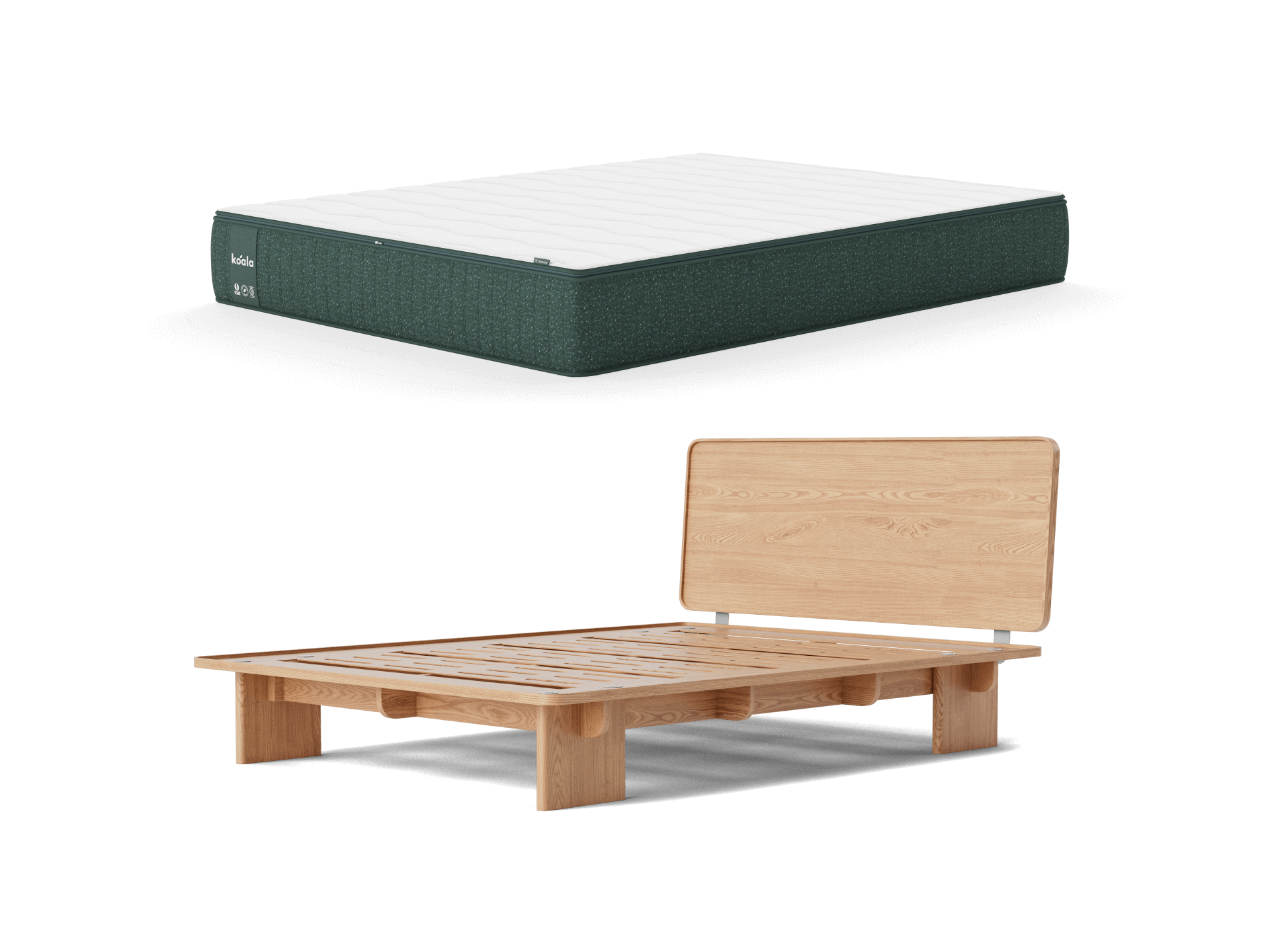 Koala Polar+ Mattress & Kirribilli Bed Base Bundle - Queen