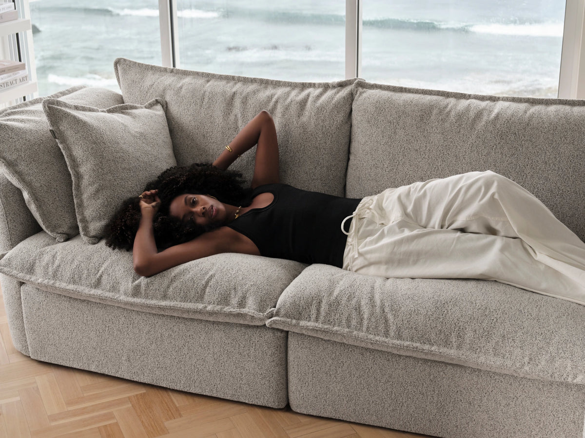 Tamarama Modular Sofa - 3 Sections / Regular / Aussie Latte (Luxe)