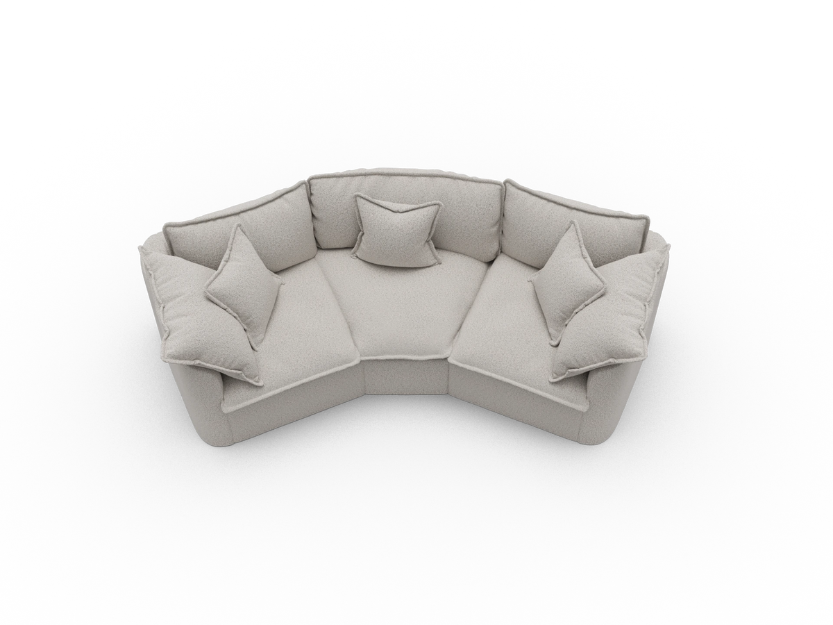 Tamarama Modular Sofa - 3 Sections / Regular / Aussie Latte (Luxe)