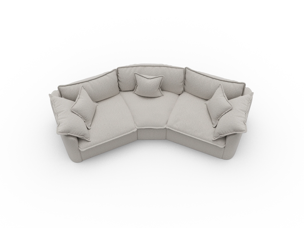 Tamarama Modular Sofa - 3 Sections / Extra Wide / Aussie Latte (Luxe)