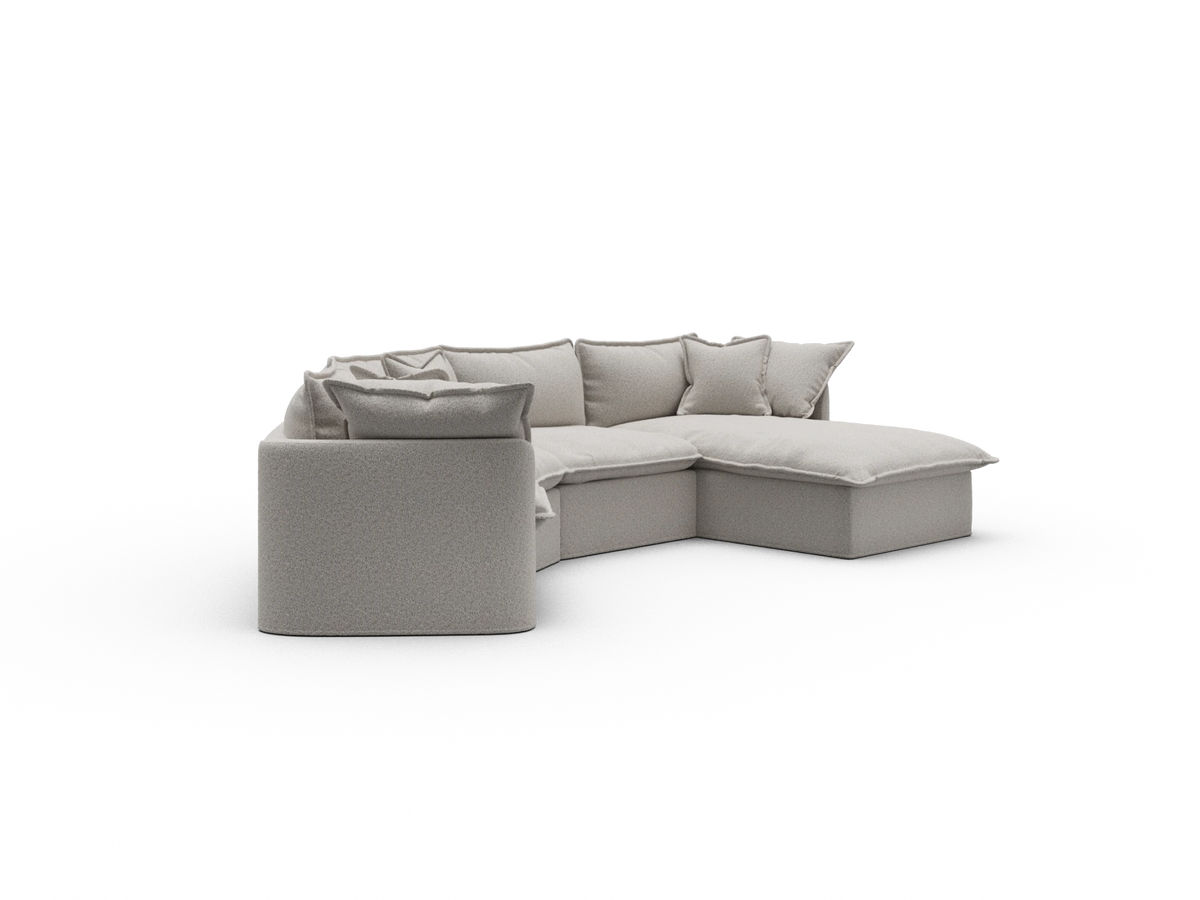 Tamarama Modular Sofa - 4 Sections / Extra Wide / Aussie Latte (Luxe)