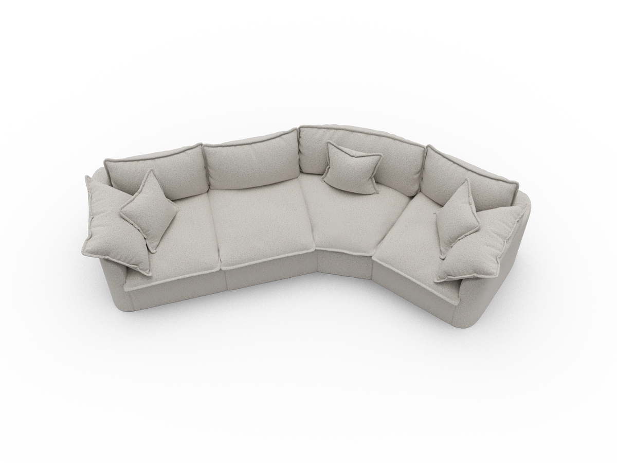 Tamarama Modular Sofa - 4 Sections / Regular / Aussie Latte (Luxe)