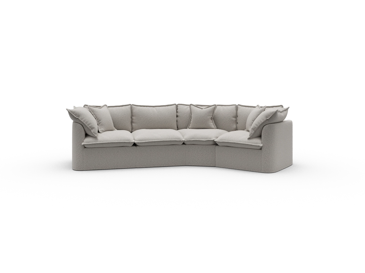Tamarama Modular Sofa - 4 Sections / Regular / Aussie Latte (Luxe)