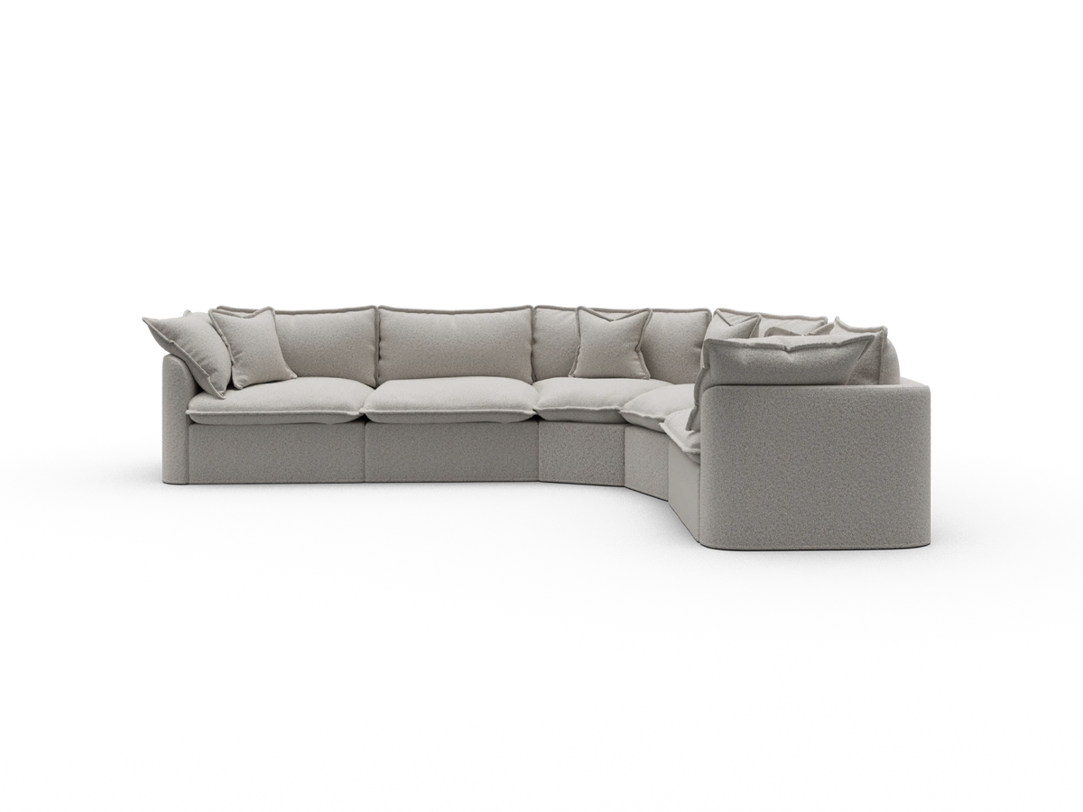 Tamarama Modular Sofa - 5 Sections / Extra Wide / Aussie Latte (Luxe)