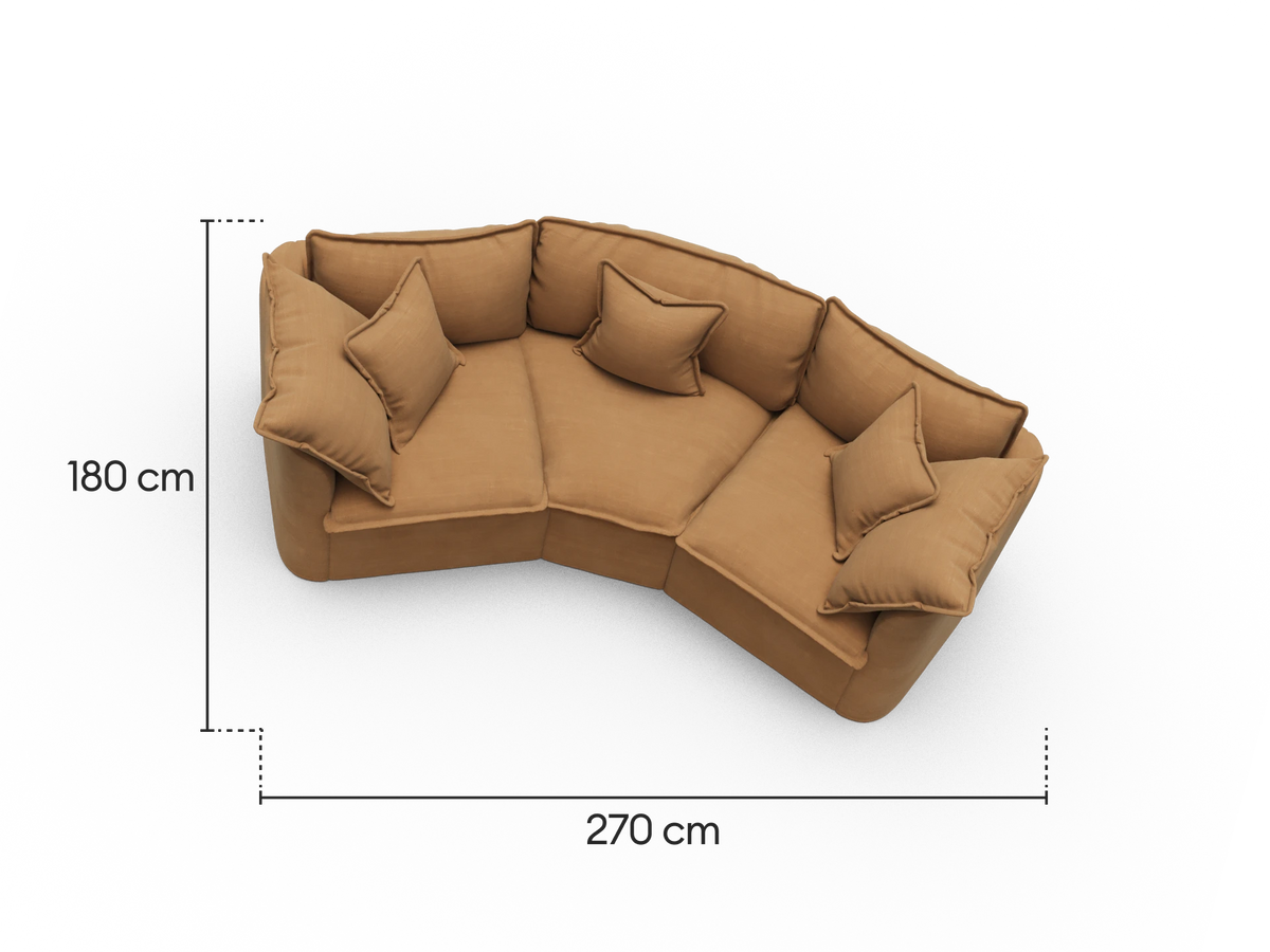 Tamarama Modular Sofa - 3 Sections / Regular / Bronzed Aussie