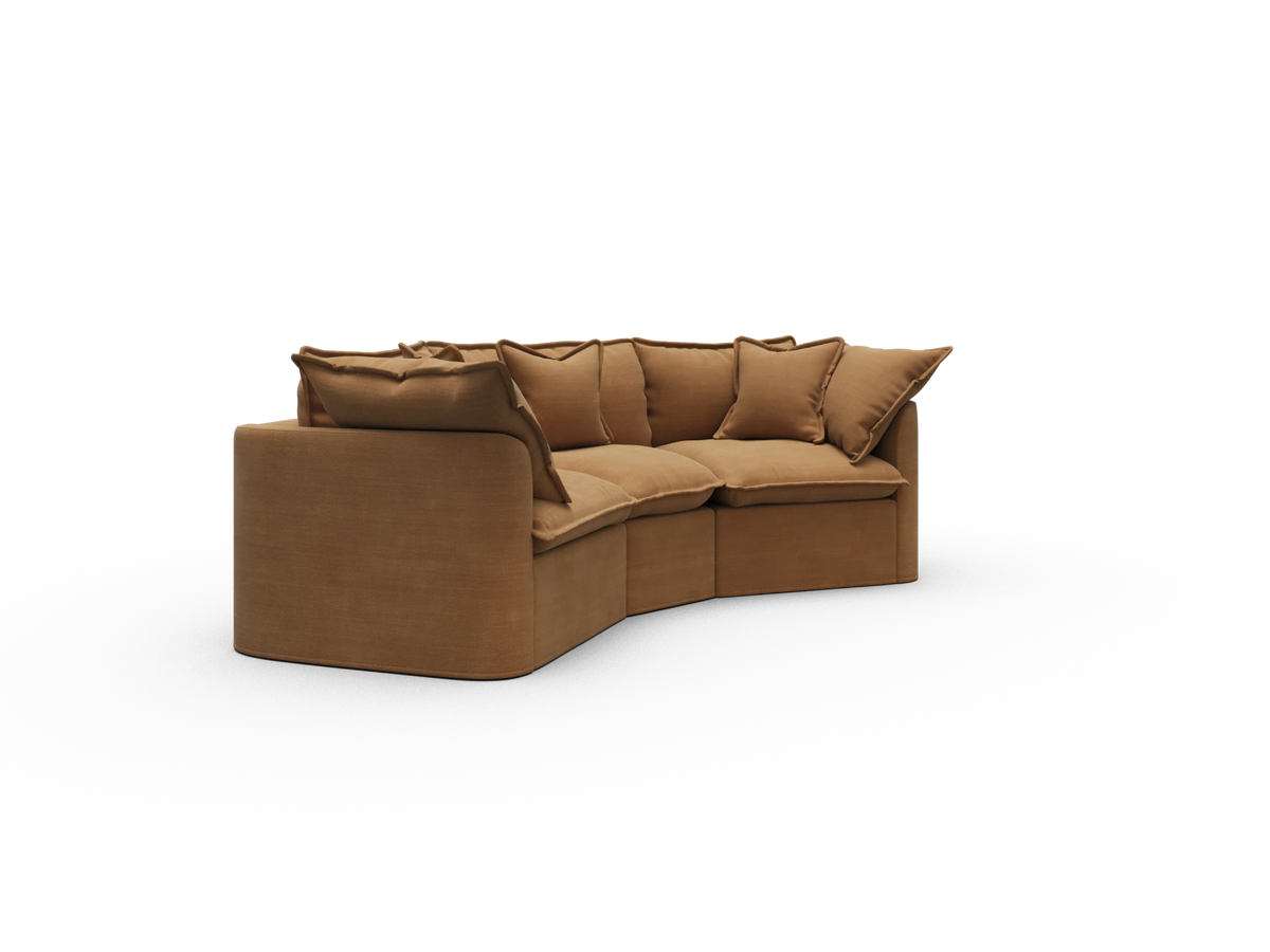 Tamarama Modular Sofa - 3 Sections / Regular / Bronzed Aussie