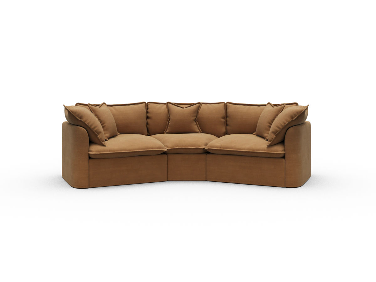 Tamarama Modular Sofa - 3 Sections / Extra Wide / Bronzed Aussie