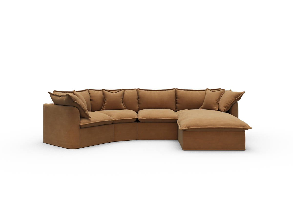 Tamarama Modular Sofa - 4 Sections / Regular / Bronzed Aussie