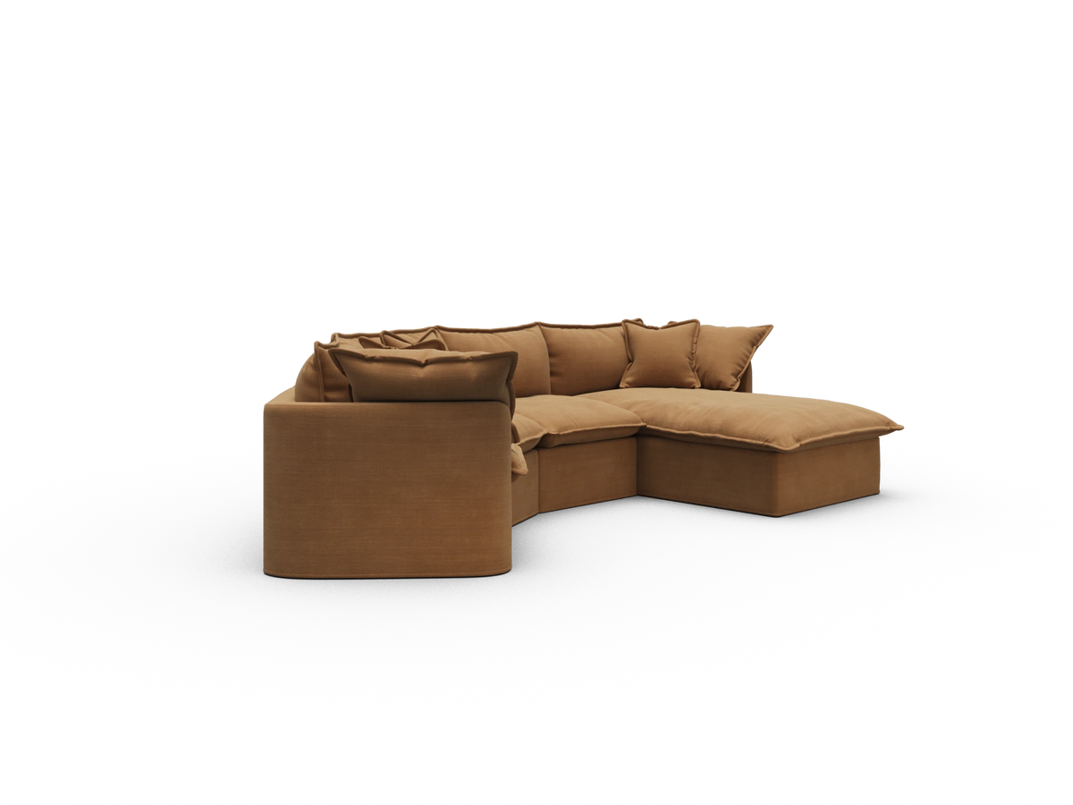 Tamarama Modular Sofa - 4 Sections / Regular / Bronzed Aussie