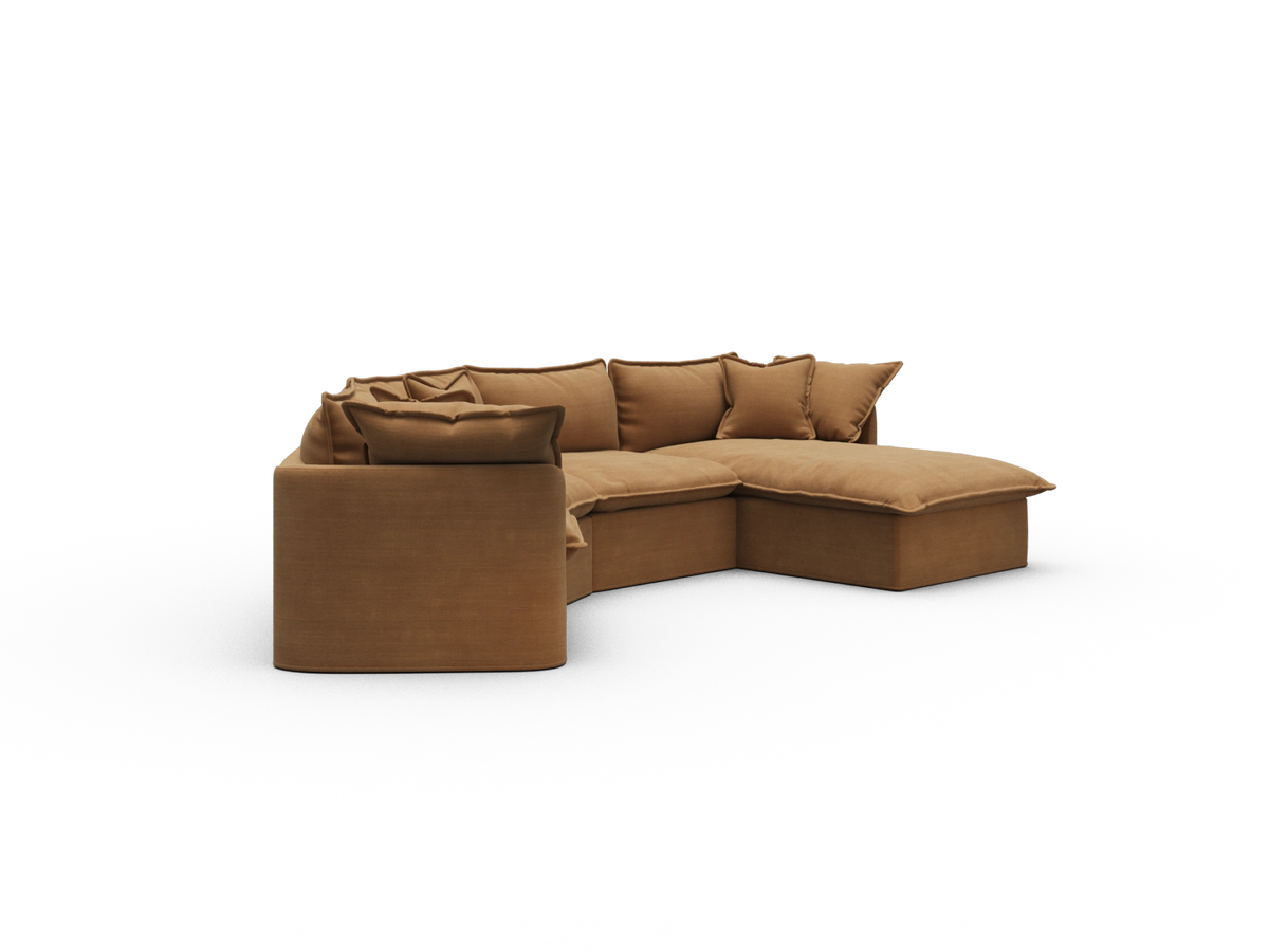 Tamarama Modular Sofa - 4 Sections / Extra Wide / Bronzed Aussie