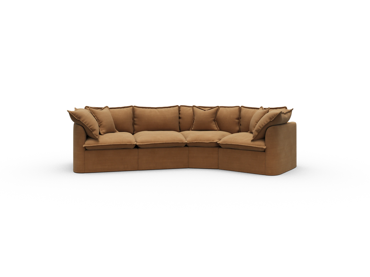 Tamarama Modular Sofa - 4 Sections / Regular / Bronzed Aussie