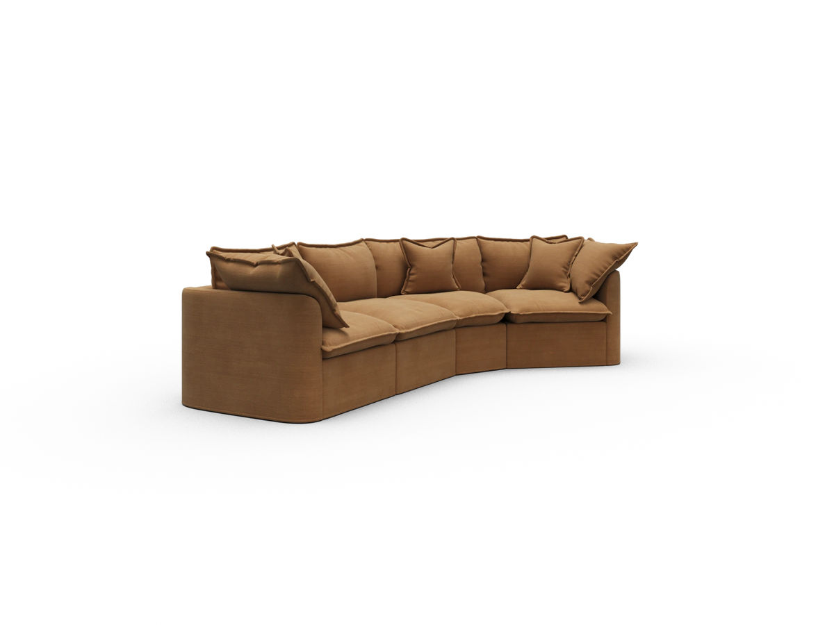 Tamarama Modular Sofa - 4 Sections / Regular / Bronzed Aussie