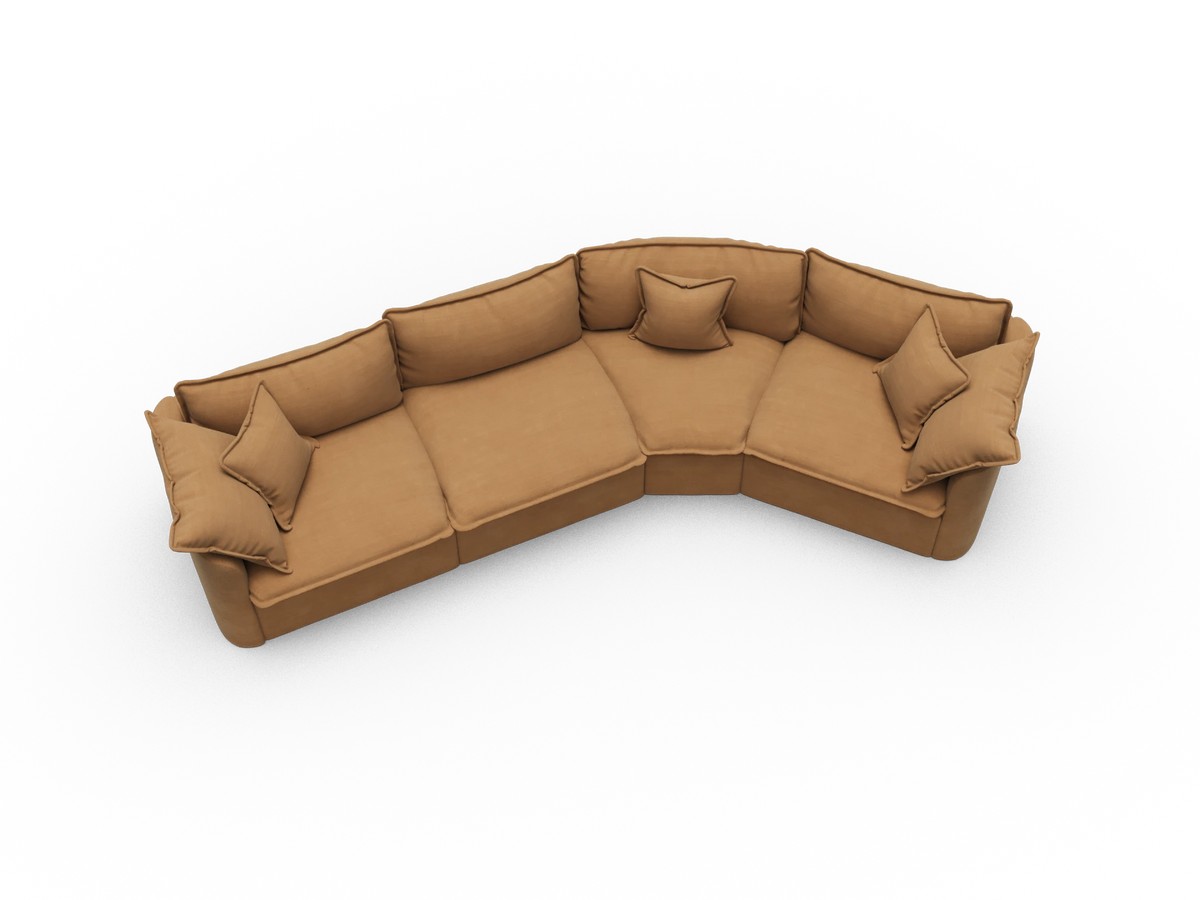 Tamarama Modular Sofa - 4 Sections / Extra Wide / Bronzed Aussie