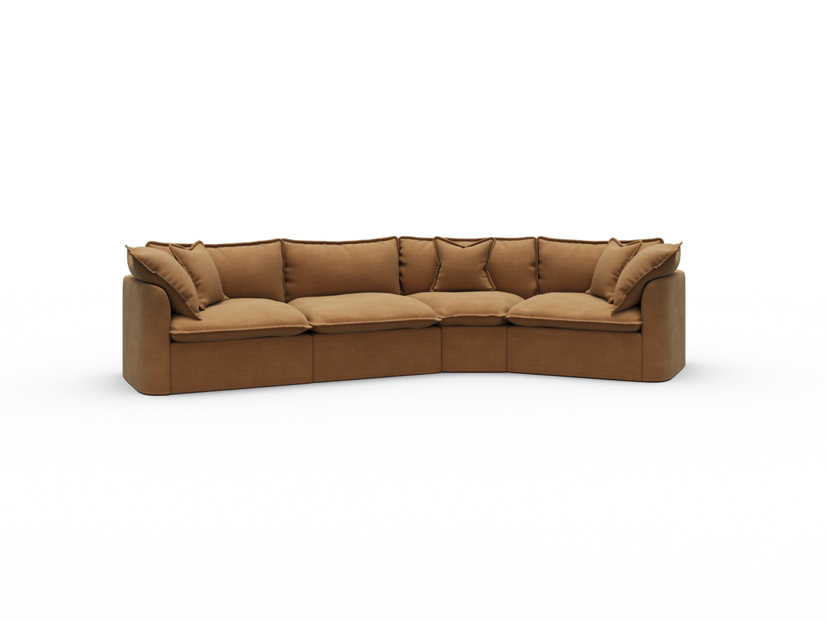 Tamarama Modular Sofa - 4 Sections / Extra Wide / Bronzed Aussie